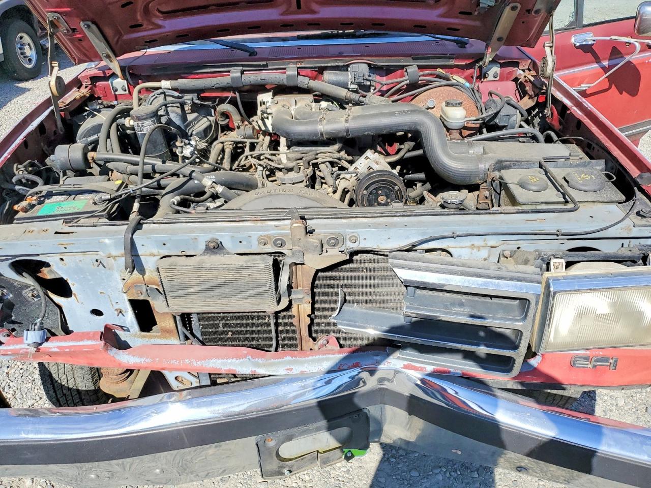 1990 Ford F250 Maroon vin: 1FTHX25G7LKB26686