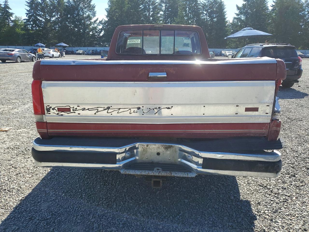 1990 Ford F250 Maroon vin: 1FTHX25G7LKB26686