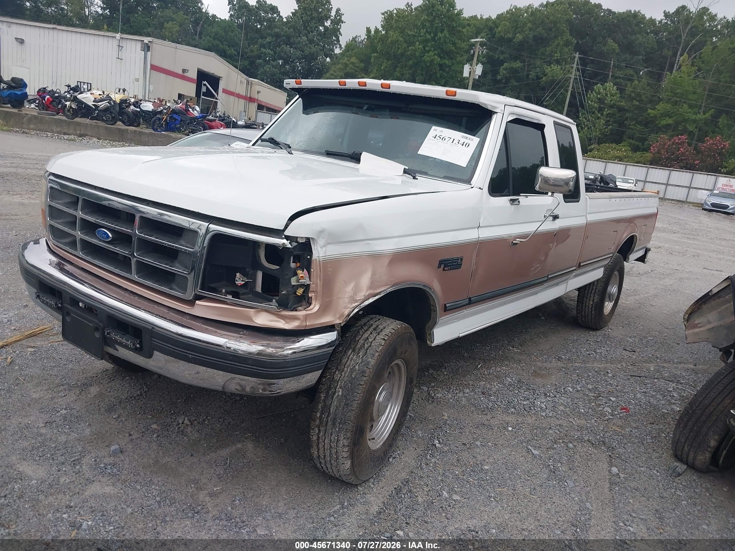 1996 Ford F250   Beige vin: 1FTHX25H1TEB45242