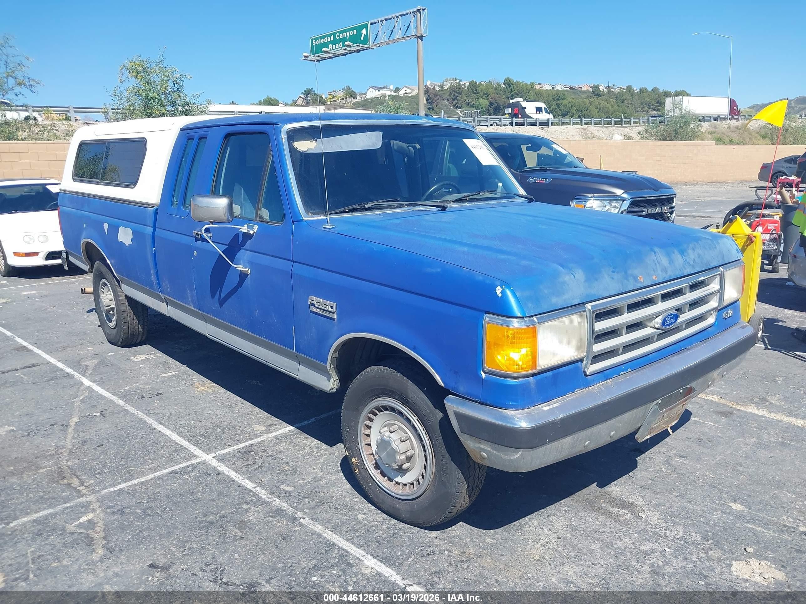1987 Ford F250   Blue vin: 1FTHX25H3HKA11311
