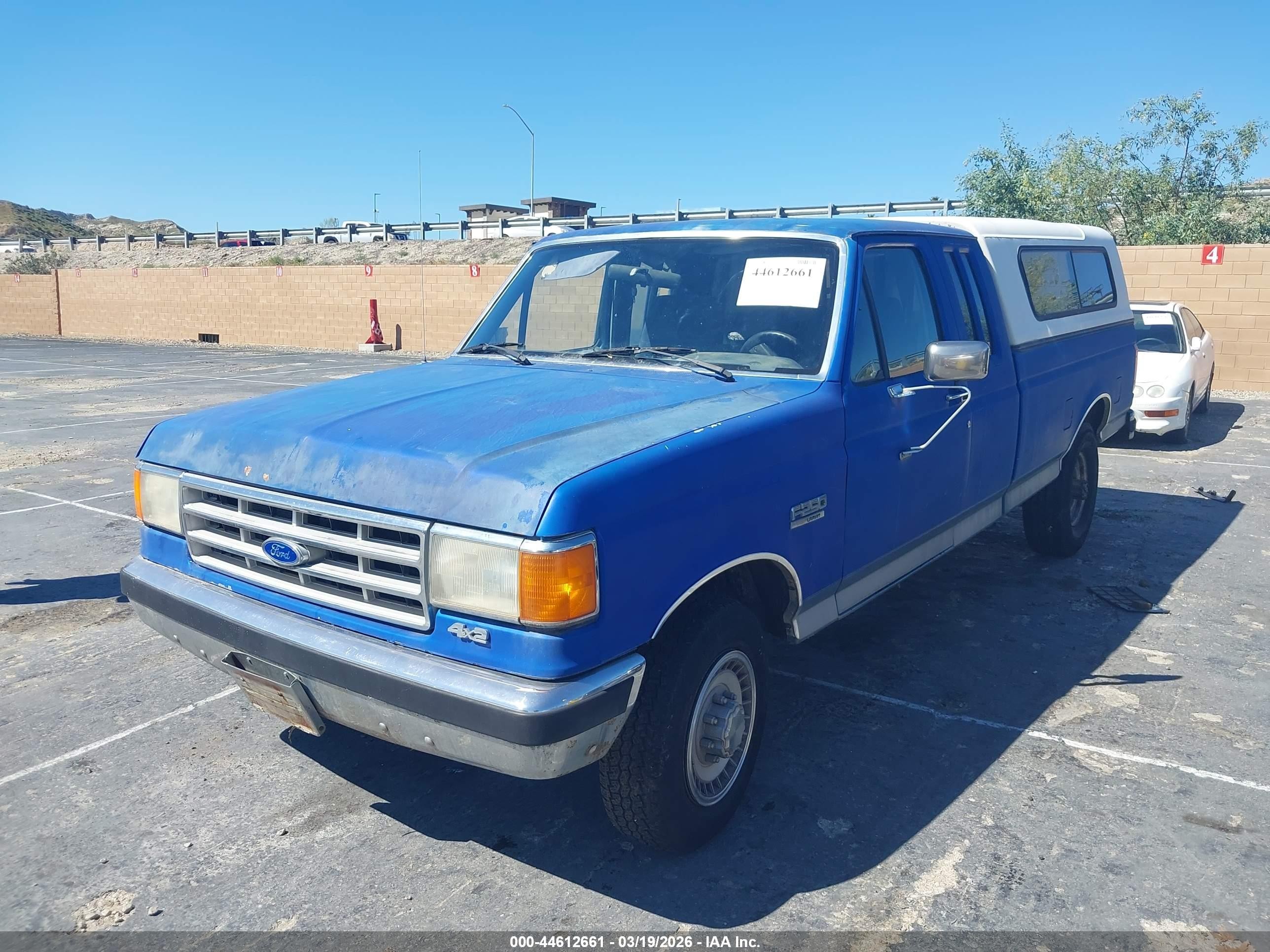 1987 Ford F250   Blue vin: 1FTHX25H3HKA11311