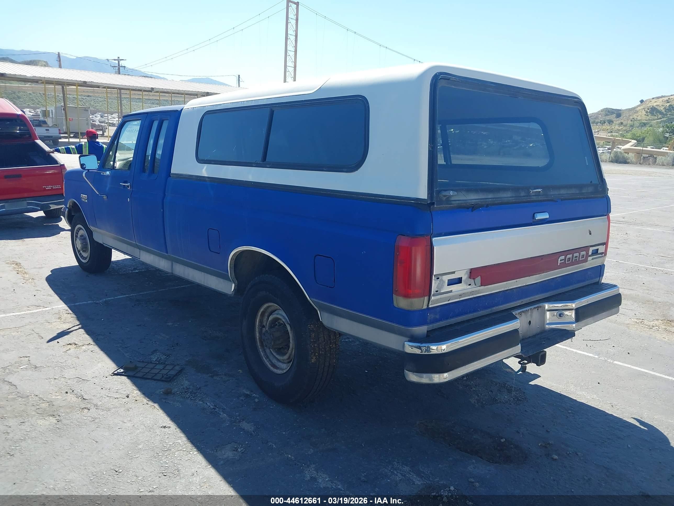 1987 Ford F250   Blue vin: 1FTHX25H3HKA11311