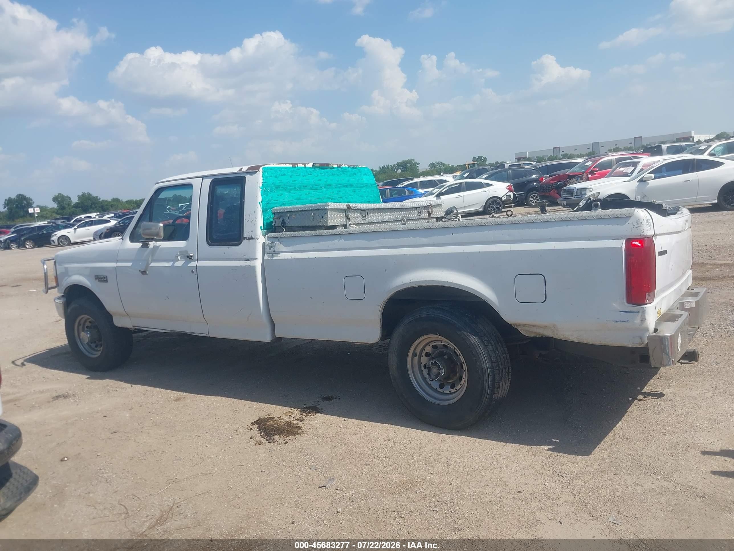 1996 Ford F250 White vin: 1FTHX25H6TEB46659