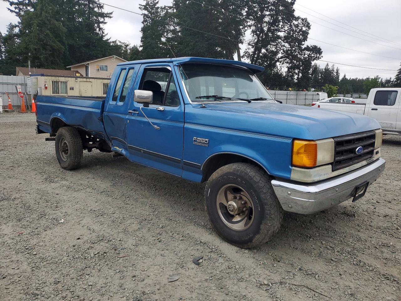 1990 Ford F250 Blue vin: 1FTHX25H7LKA02345