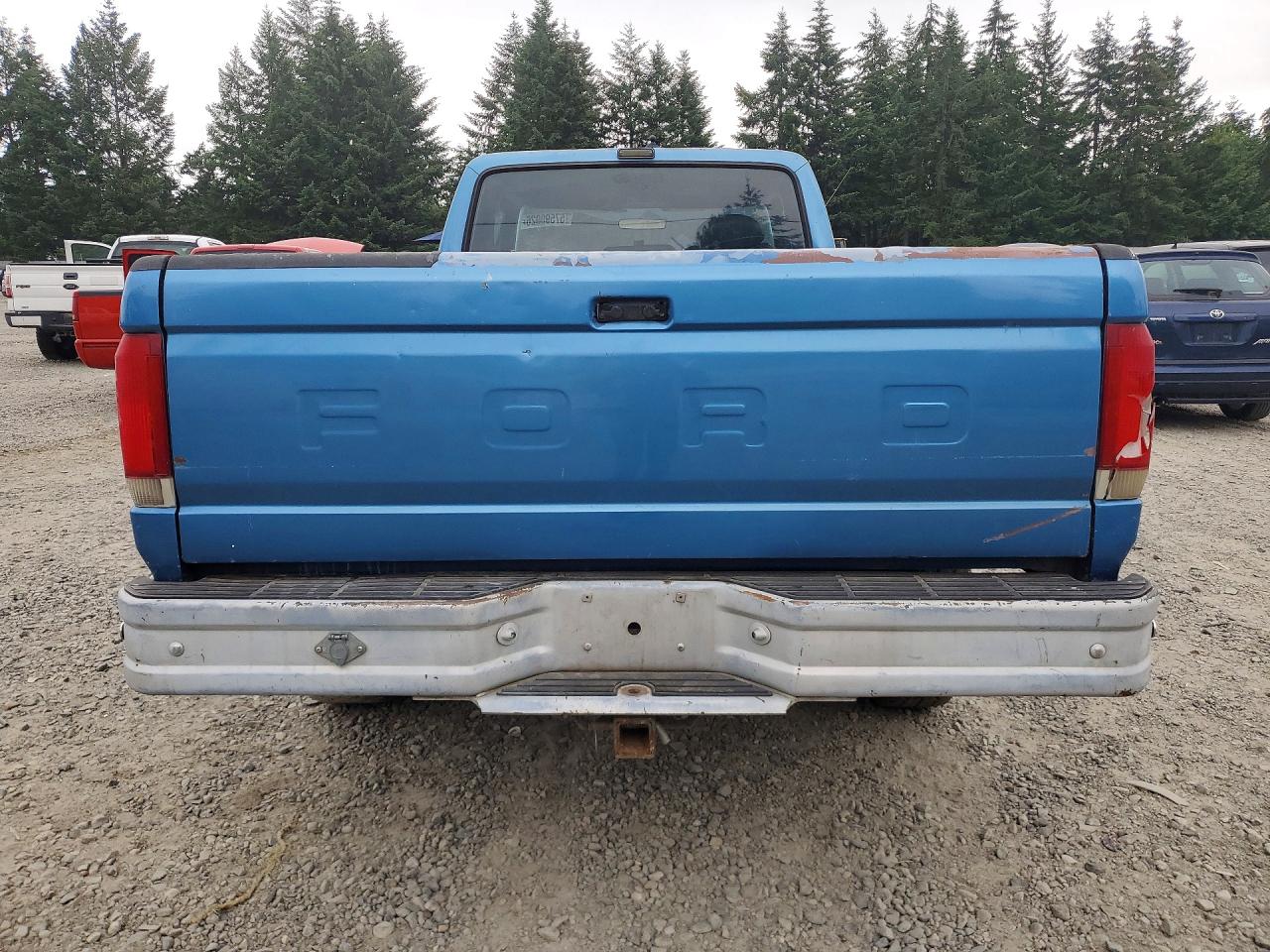 1990 Ford F250 Blue vin: 1FTHX25H7LKA02345