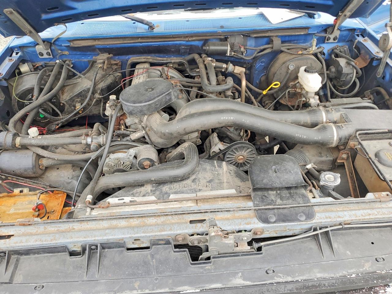 1990 Ford F250 Blue vin: 1FTHX25H7LKA02345