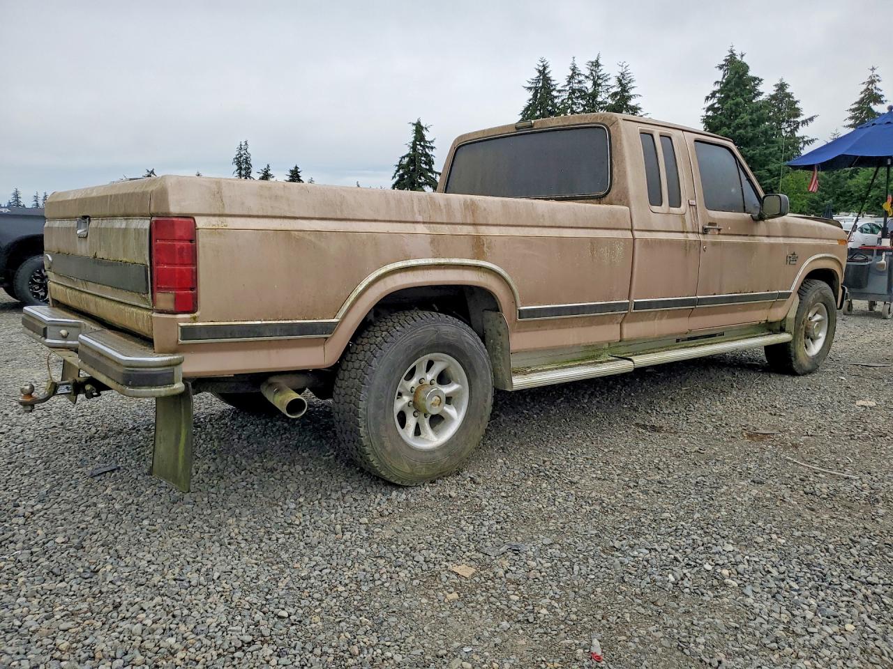 1986 Ford F250 Tan vin: 1FTHX25L7GKA72082
