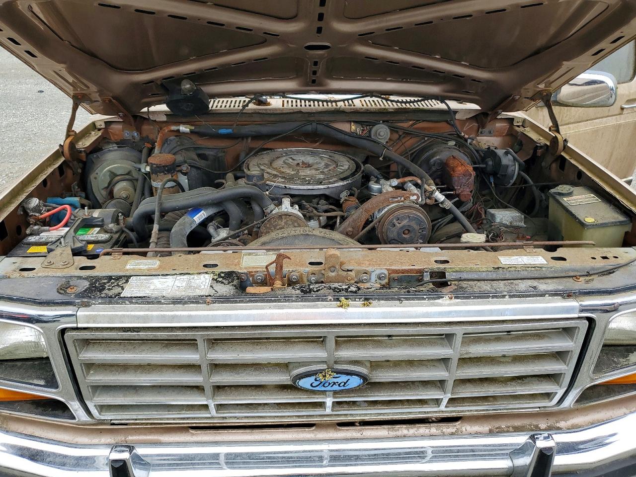 1986 Ford F250 Tan vin: 1FTHX25L7GKA72082