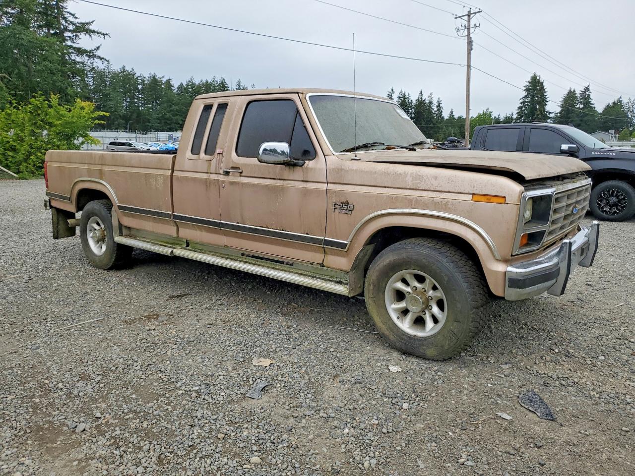 1986 Ford F250 Tan vin: 1FTHX25L7GKA72082