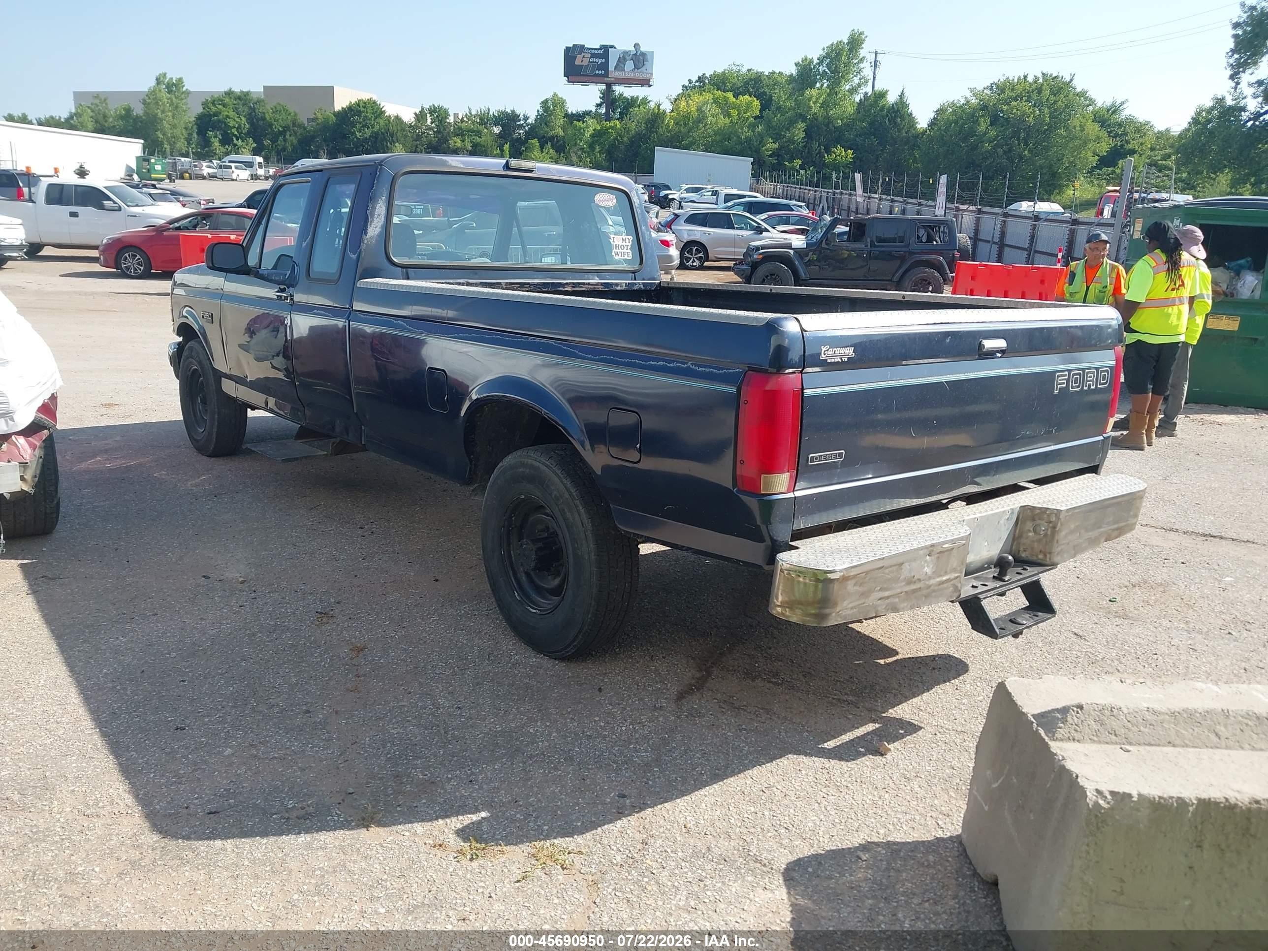 1993 Ford F250   Blue vin: 1FTHX25M2PKB03313