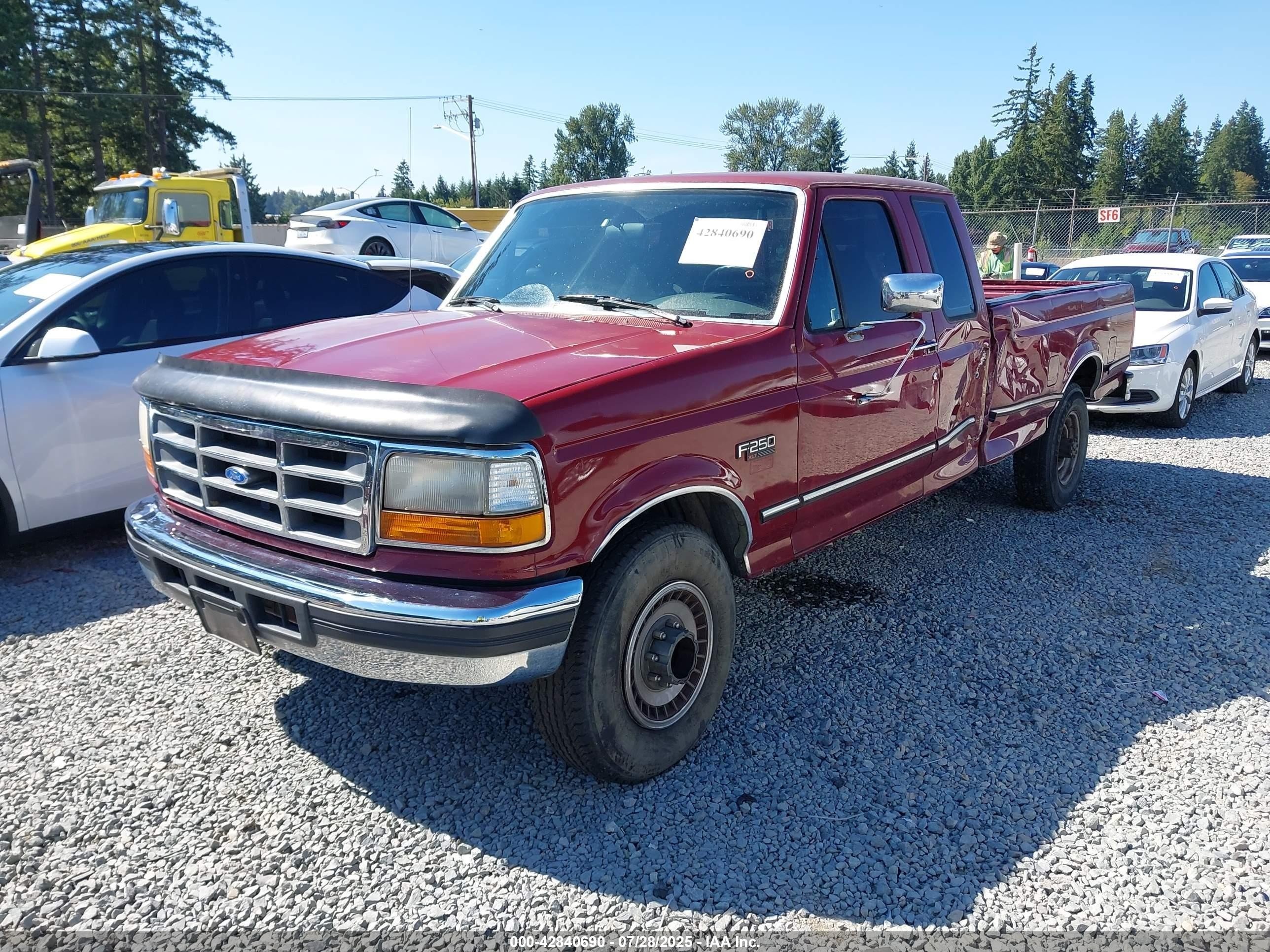 1993 Ford F250   Red vin: 1FTHX25M6PKA24095