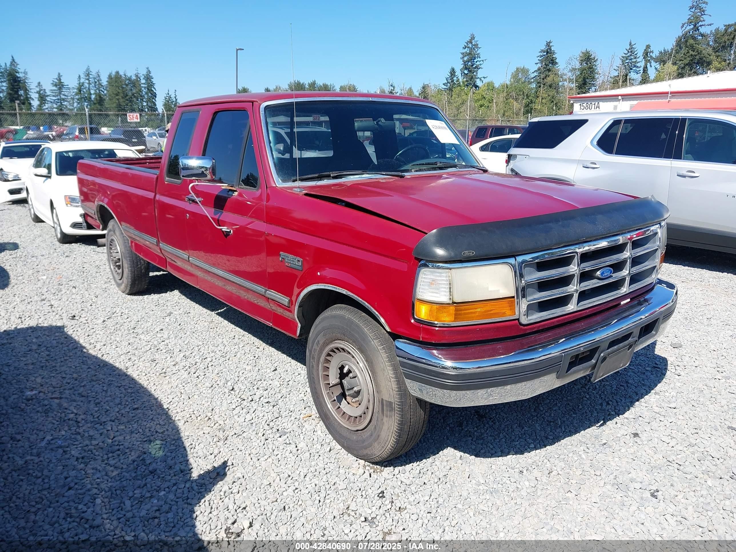 1993 Ford F250   Red vin: 1FTHX25M6PKA24095