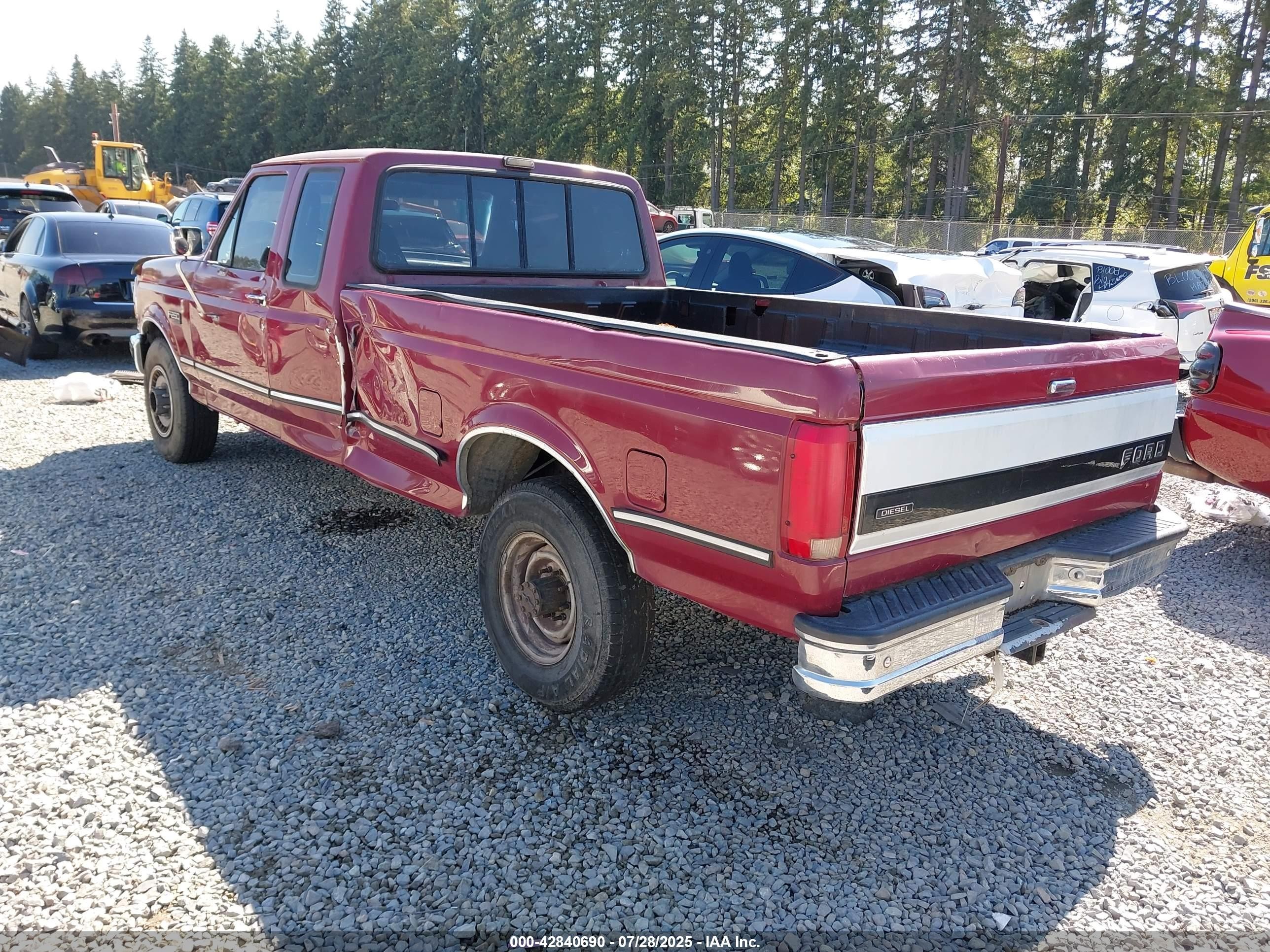 1993 Ford F250   Red vin: 1FTHX25M6PKA24095