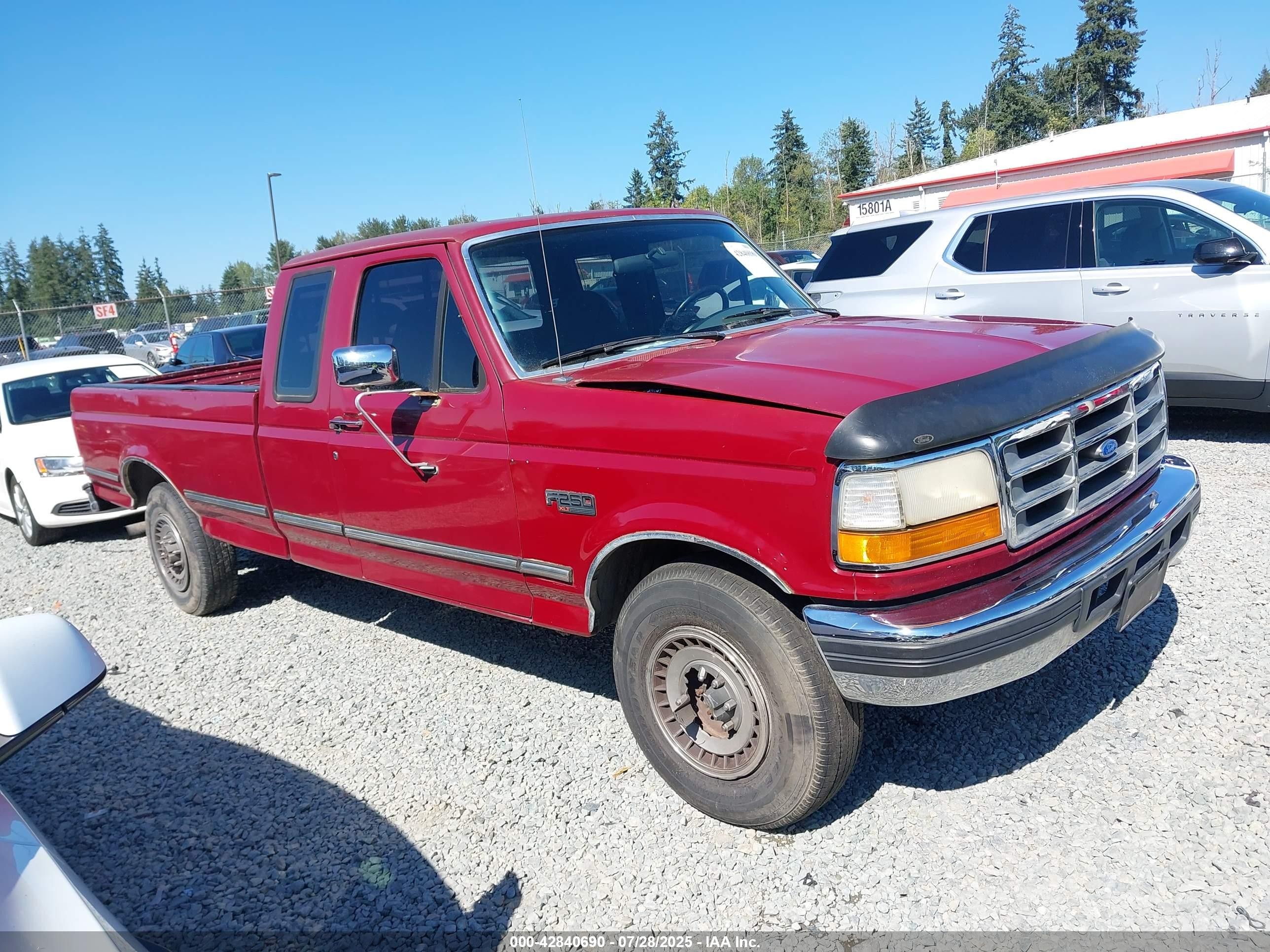 1993 Ford F250   Red vin: 1FTHX25M6PKA24095