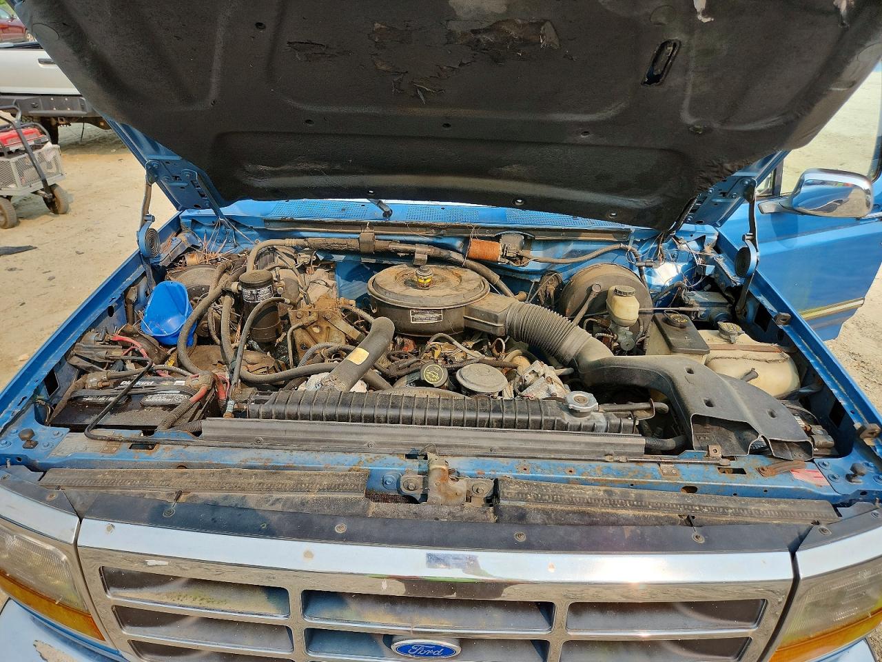 1993 Ford F250 Blue vin: 1FTHX25M9PKB14924
