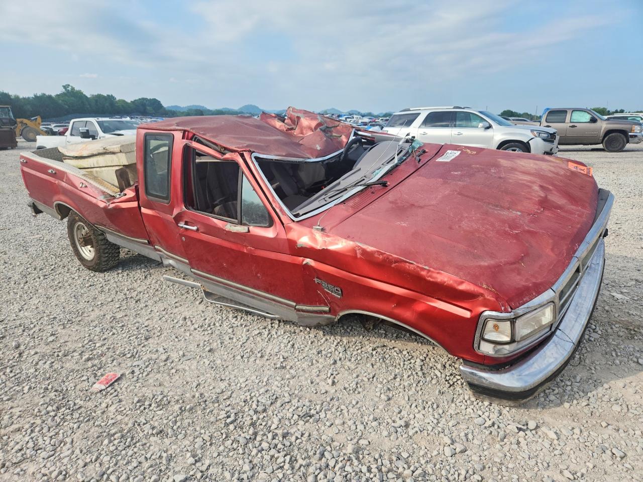 1997 Ford F250 Red vin: 1FTHX26F1VEA80490