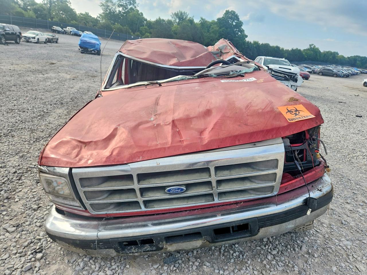 1997 Ford F250 Red vin: 1FTHX26F1VEA80490