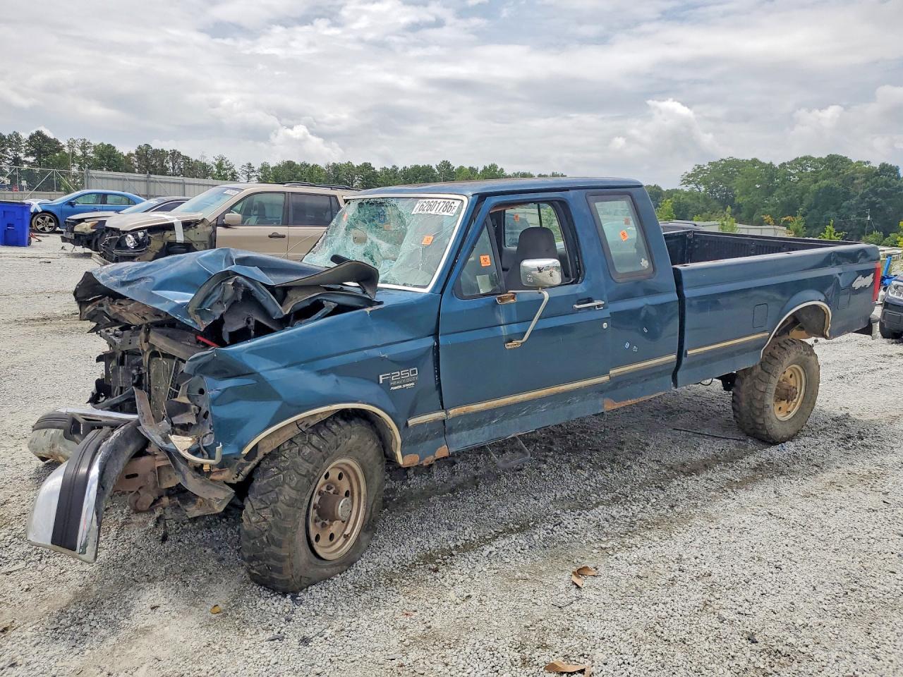 1997 Ford F250 Blue vin: 1FTHX26F2VEC73392
