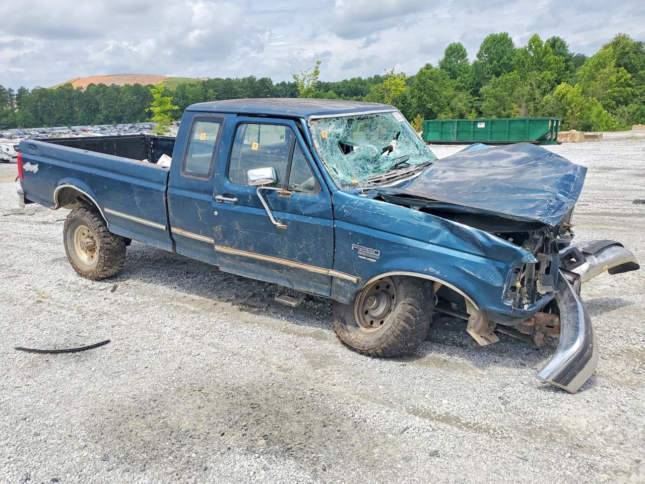 1997 Ford F250 Blue vin: 1FTHX26F2VEC73392