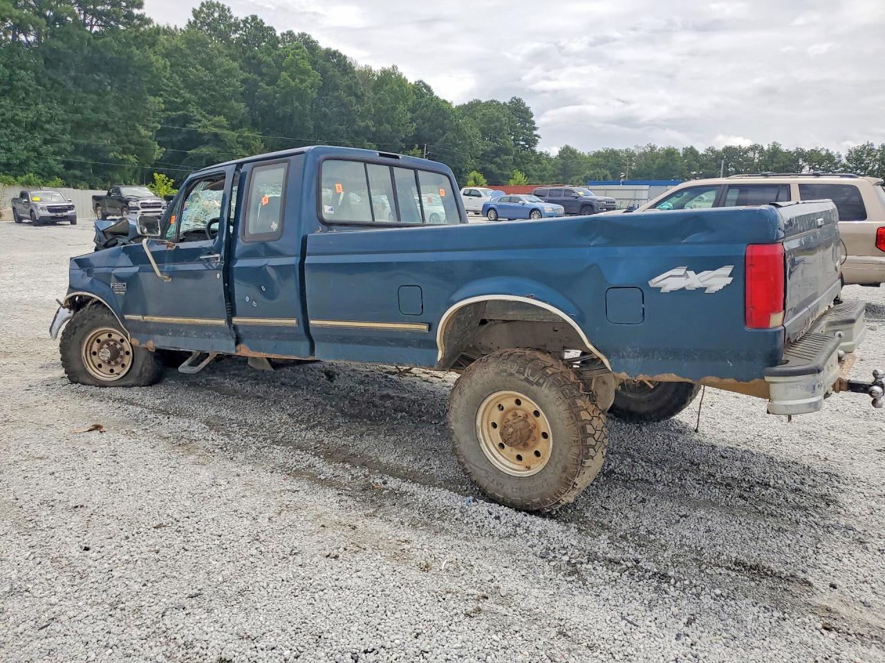 1997 Ford F250 Blue vin: 1FTHX26F2VEC73392