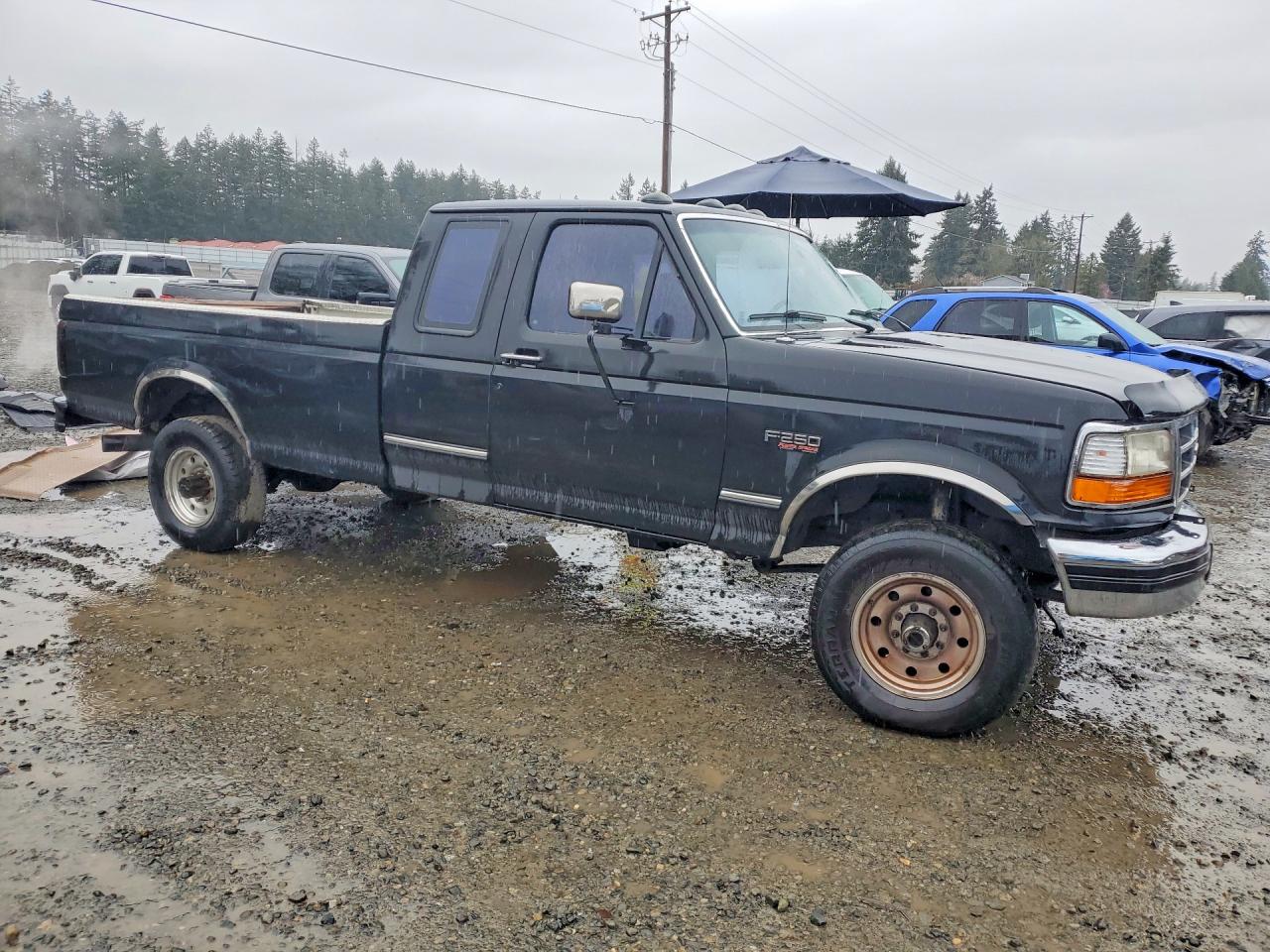 1996 Ford F250 Black vin: 1FTHX26F5TEB69198