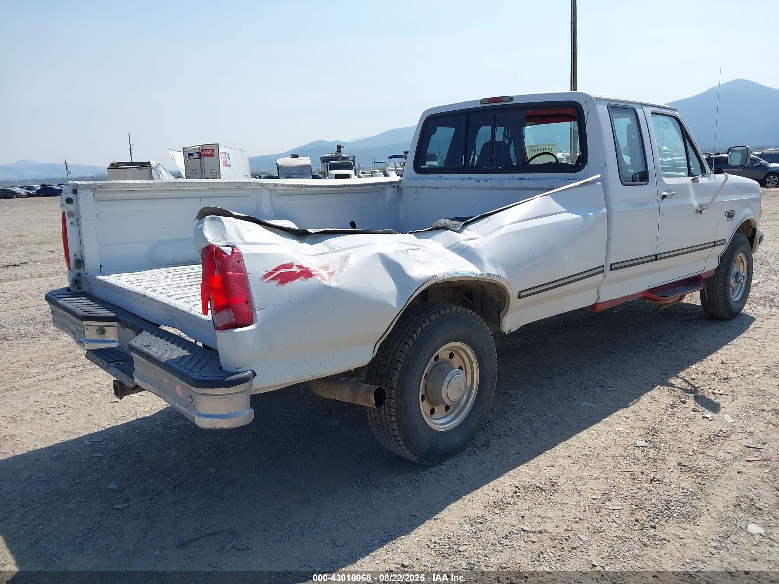 1997 Ford F-250 Xl White vin: 1FTHX26F5VEB38357