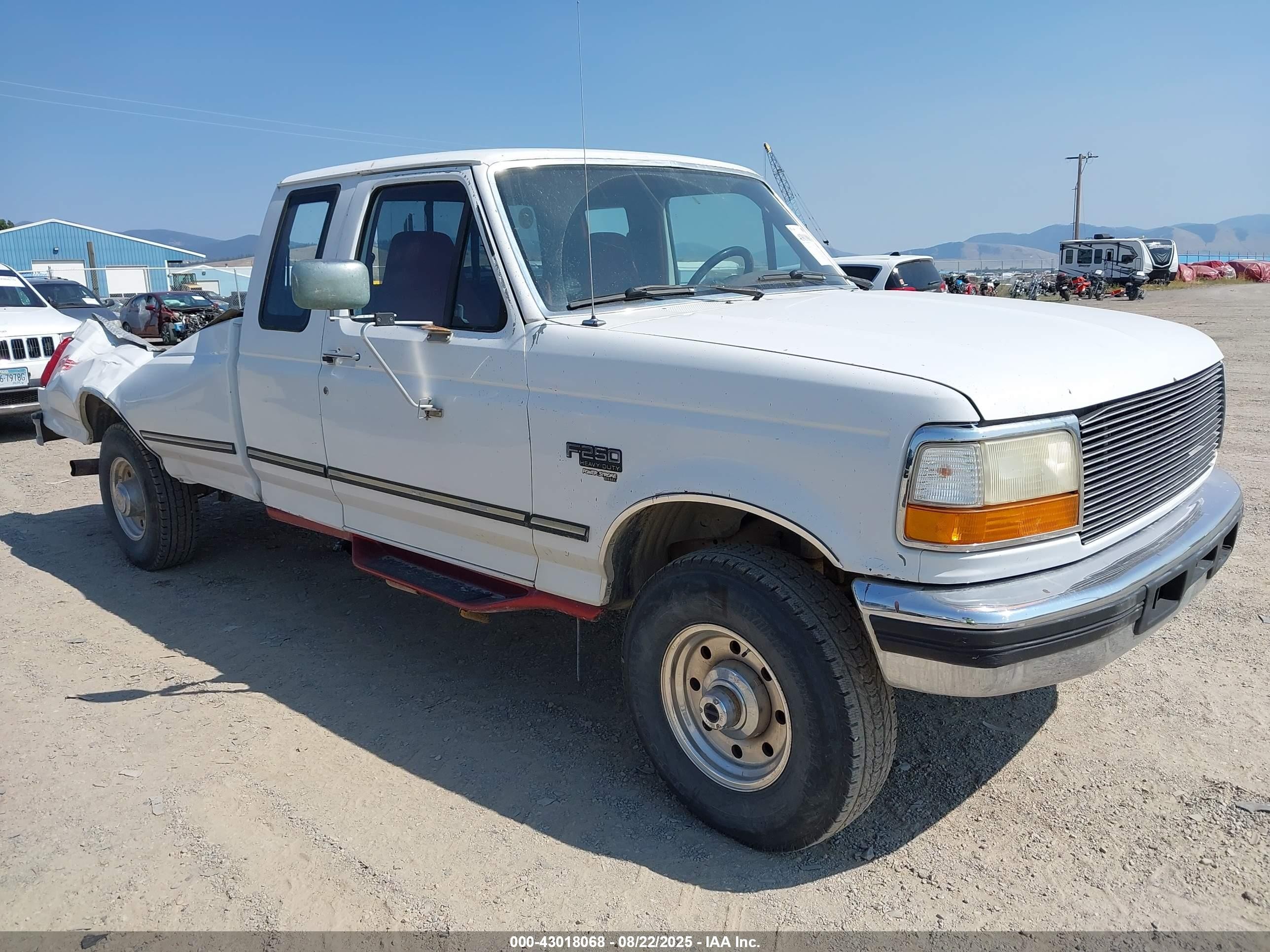 1997 Ford F-250 Xl White vin: 1FTHX26F5VEB38357