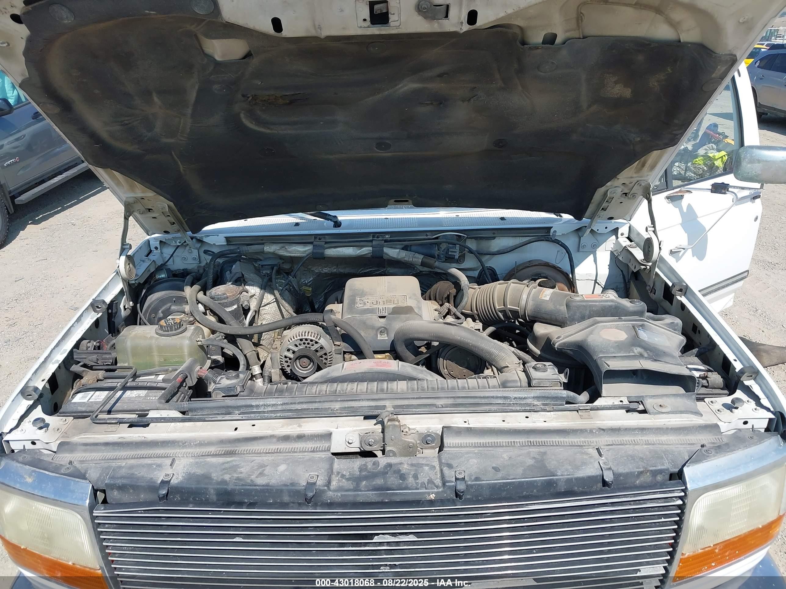 1997 Ford F-250 Xl White vin: 1FTHX26F5VEB38357