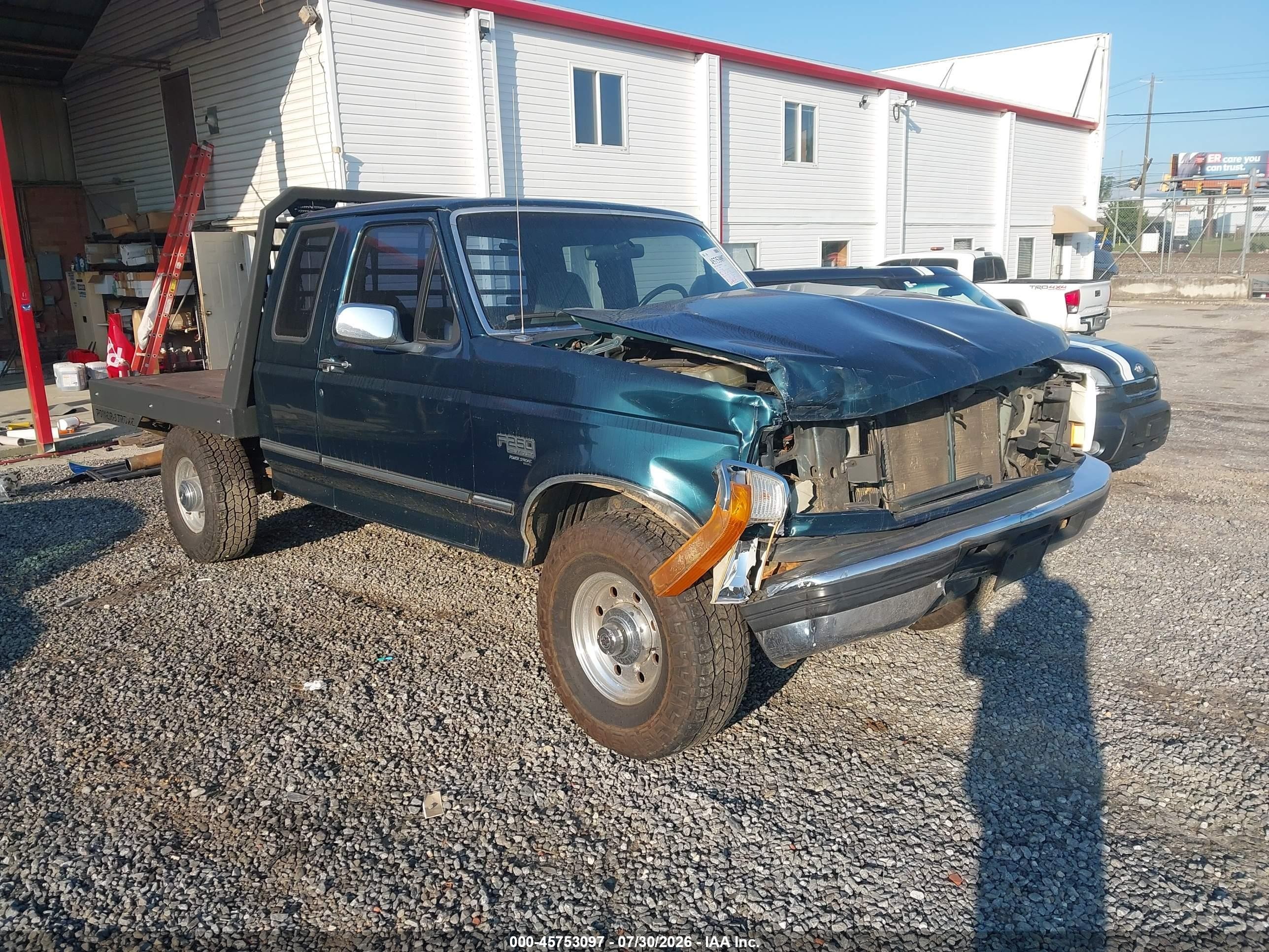 1997 Ford F-250 Hd Xl Green vin: 1FTHX26F7VEC46172