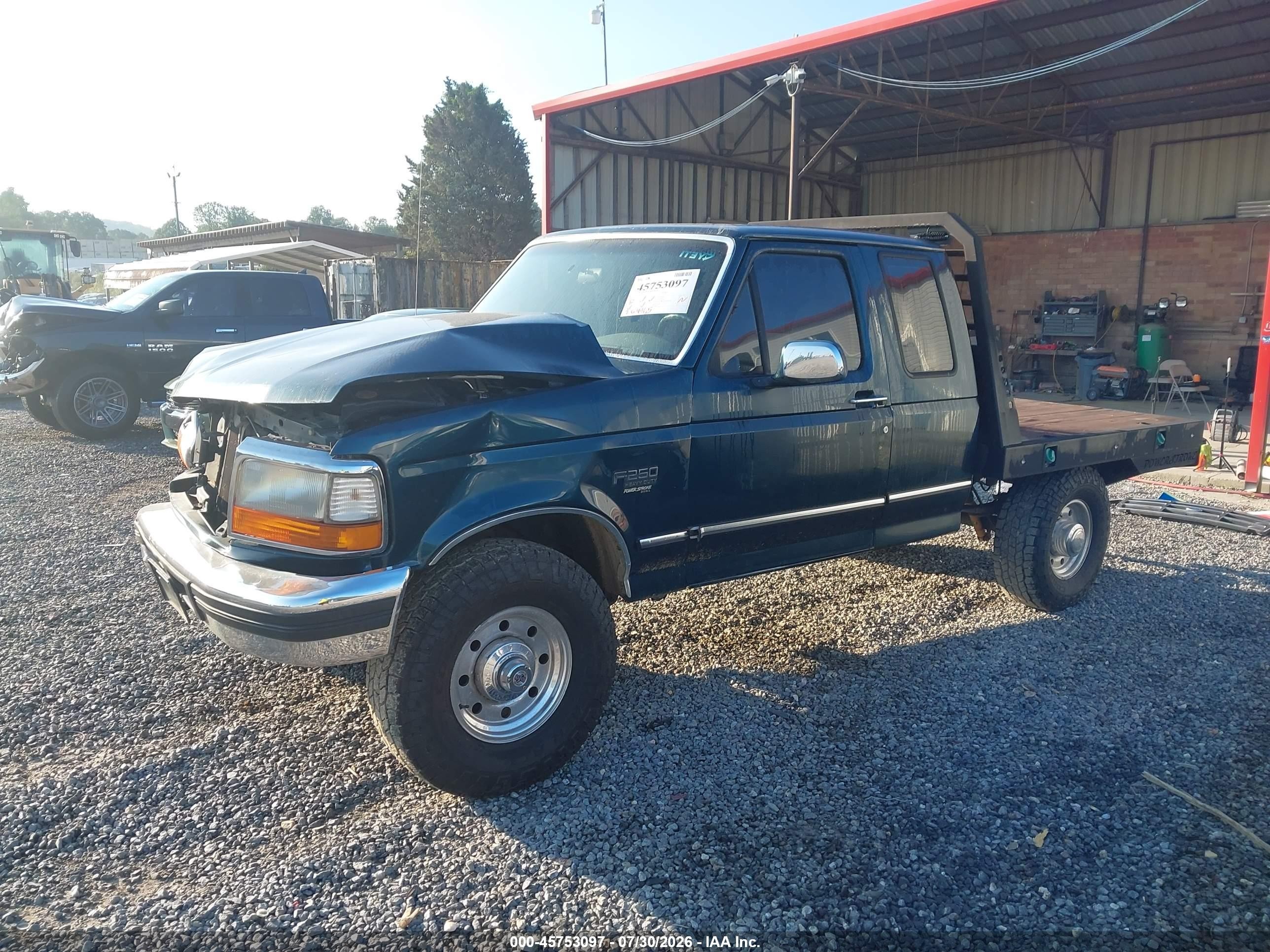 1997 Ford F-250 Hd Xl Green vin: 1FTHX26F7VEC46172