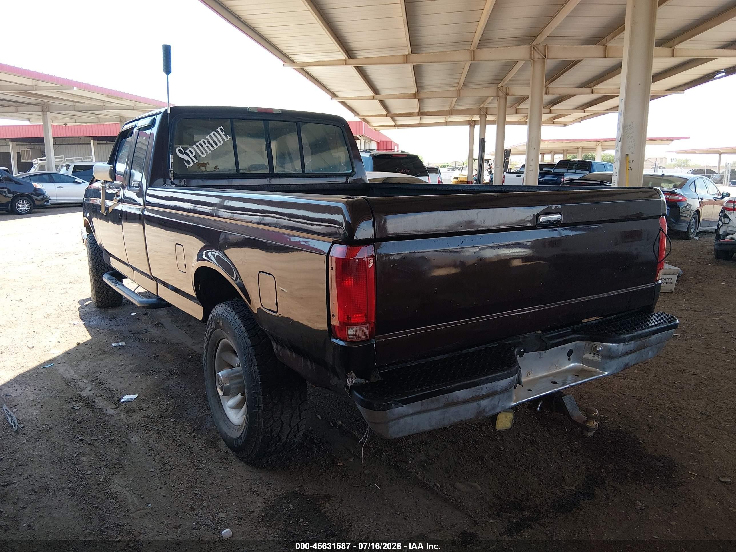 1996 Ford F250   Brown vin: 1FTHX26F8TEB67607