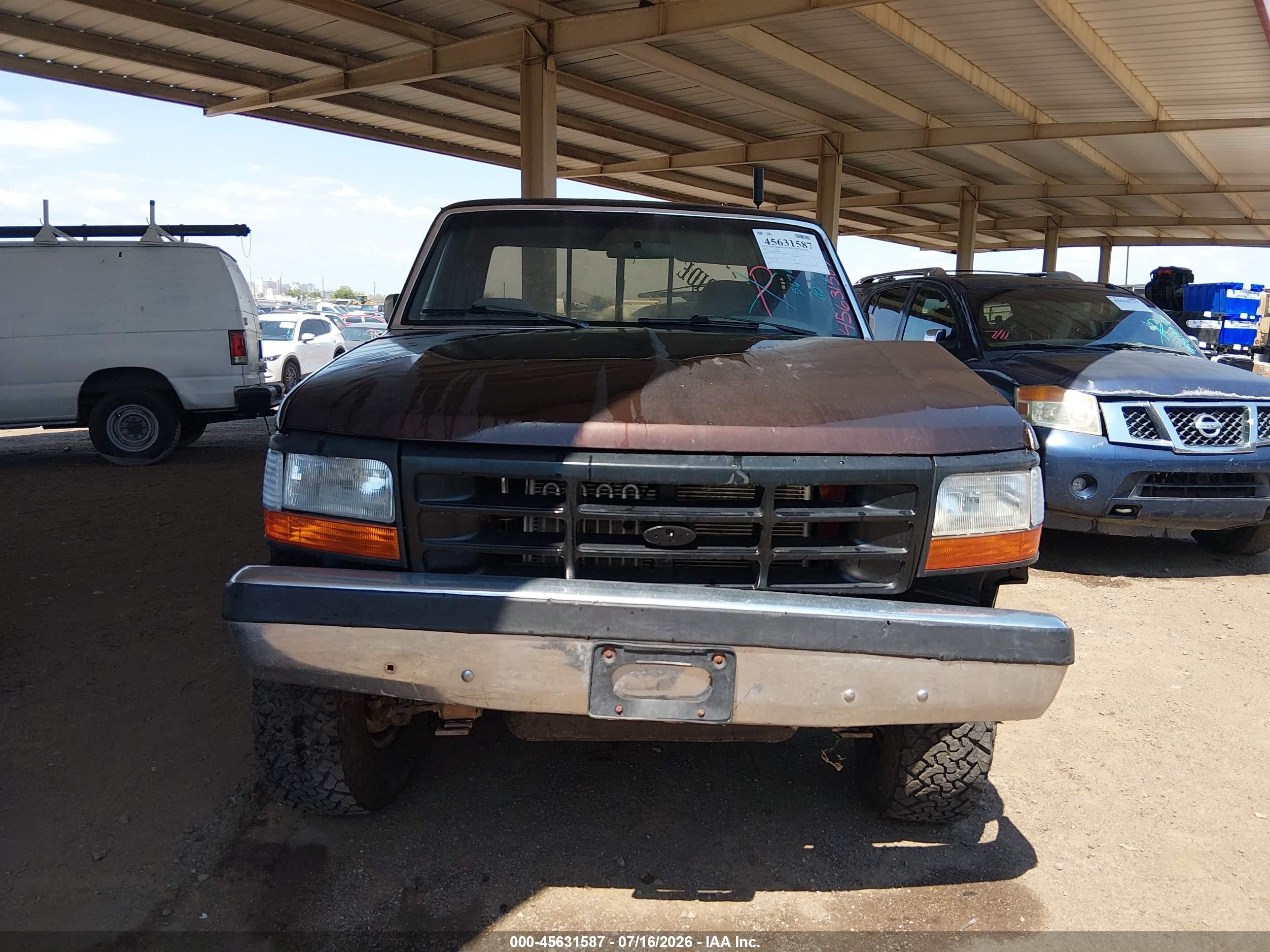 1996 Ford F250   Brown vin: 1FTHX26F8TEB67607