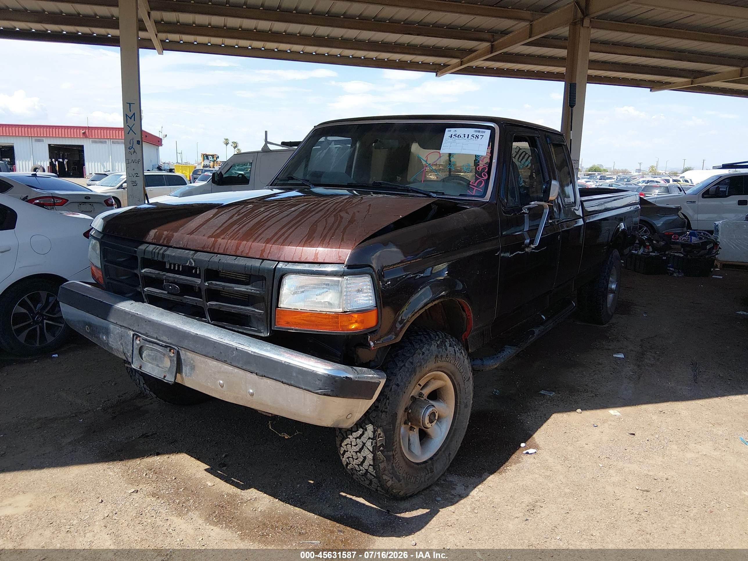 1996 Ford F250   Brown vin: 1FTHX26F8TEB67607