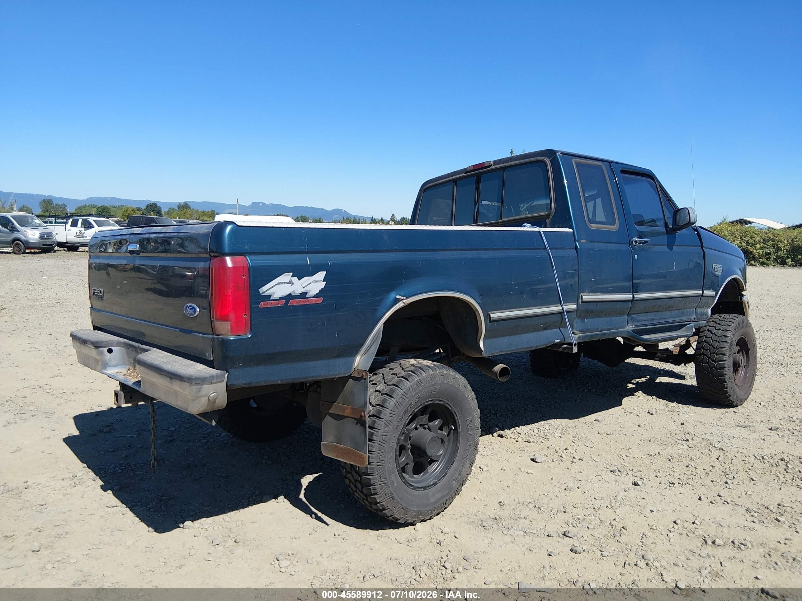 1997 Ford F-250 Hd Xl Green vin: 1FTHX26F8VEA47082