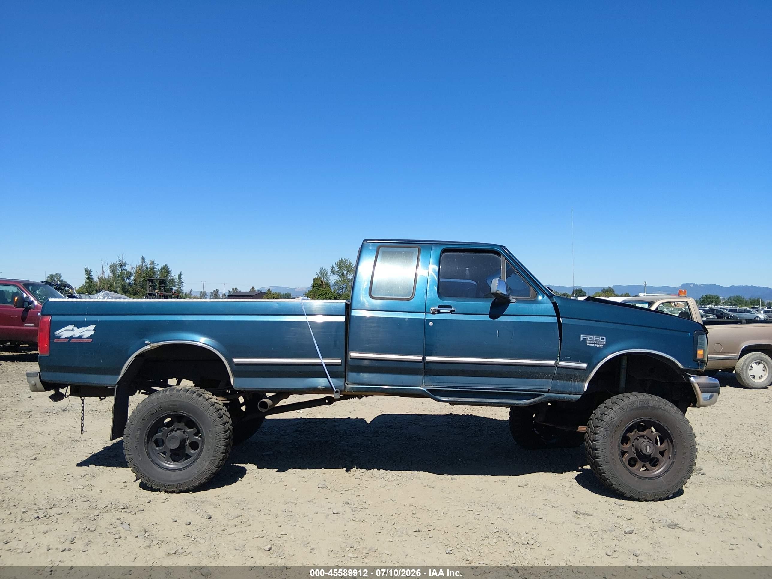1997 Ford F-250 Hd Xl Green vin: 1FTHX26F8VEA47082