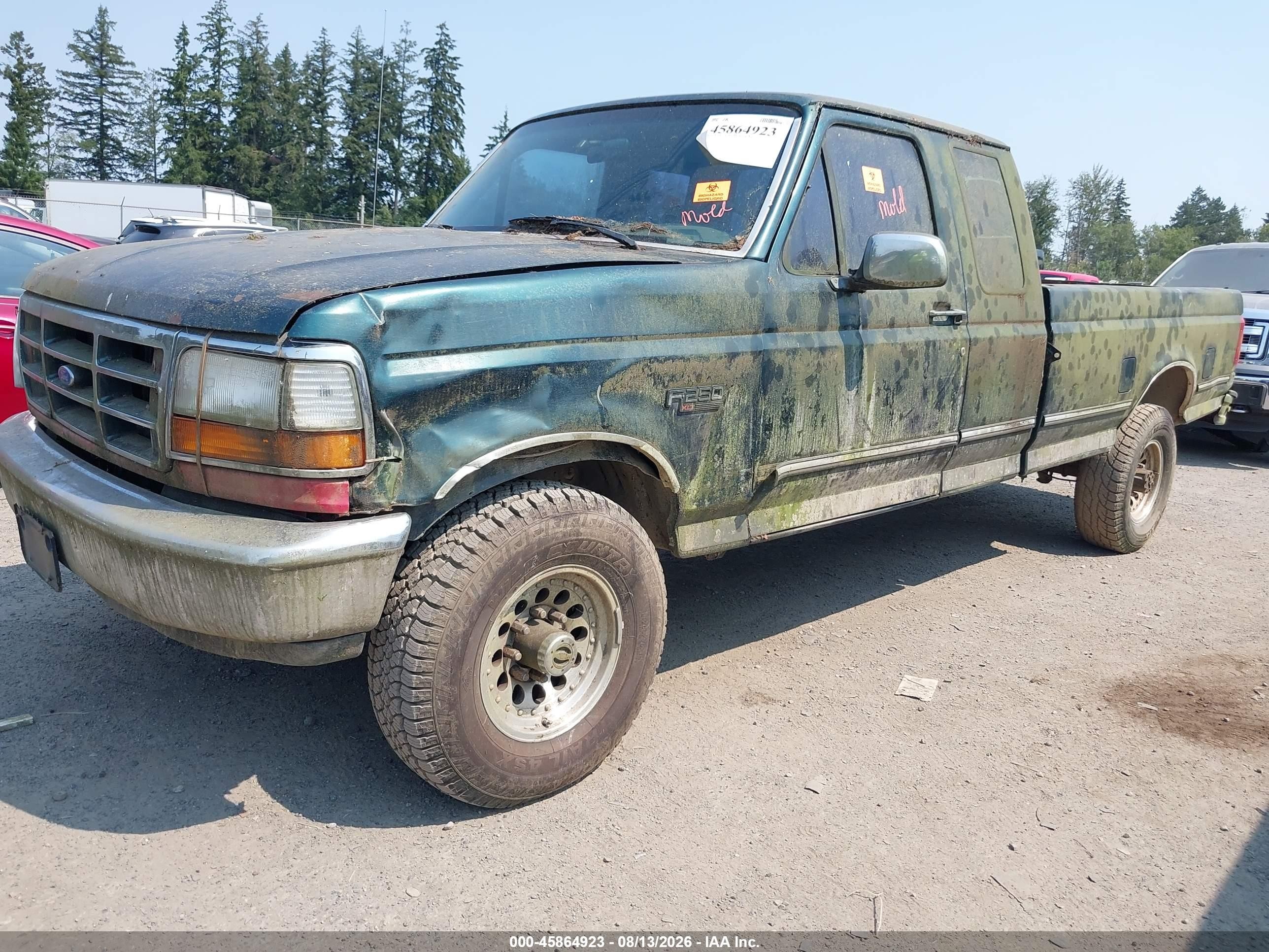 1993 Ford F250   Зеленый vin: 1FTHX26G0PKB77953