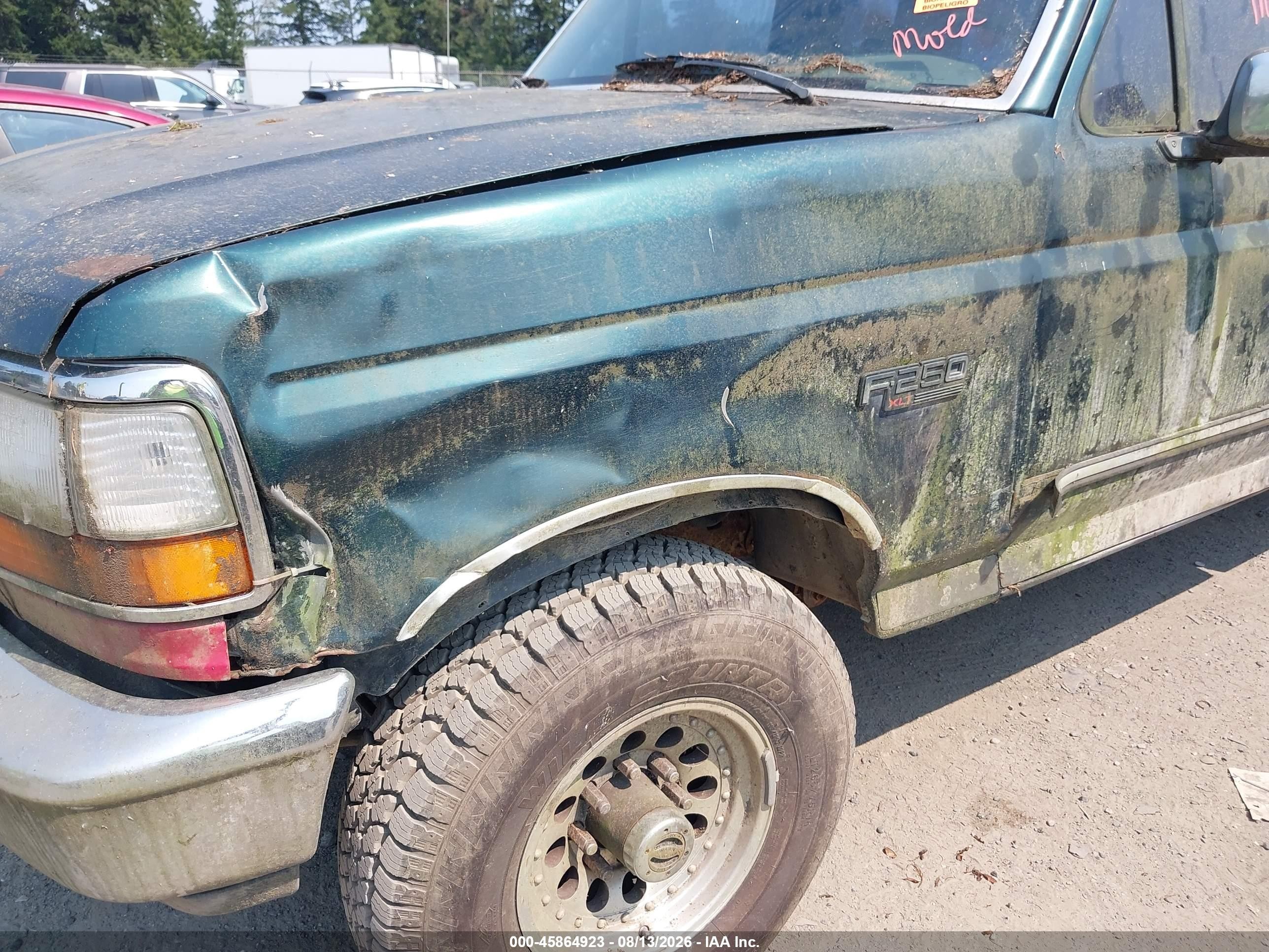 1993 Ford F250   Зеленый vin: 1FTHX26G0PKB77953