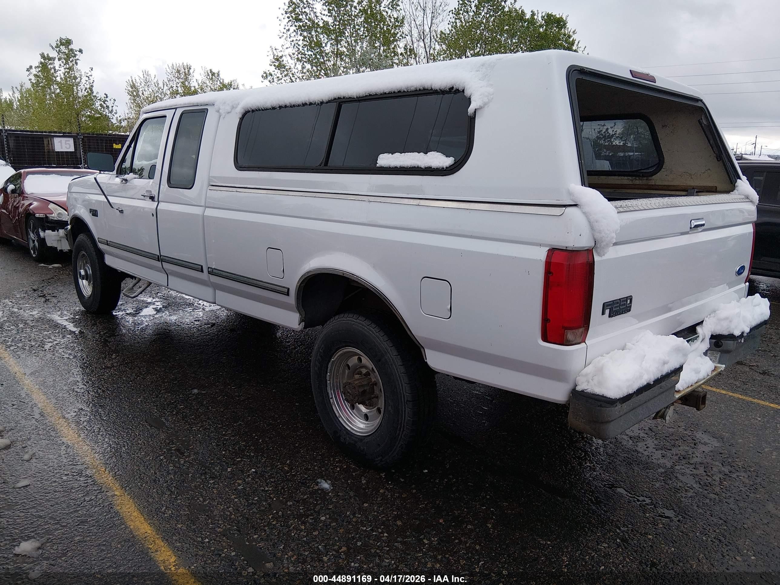 1997 Ford F-250 Xl White vin: 1FTHX26G5VEC30142