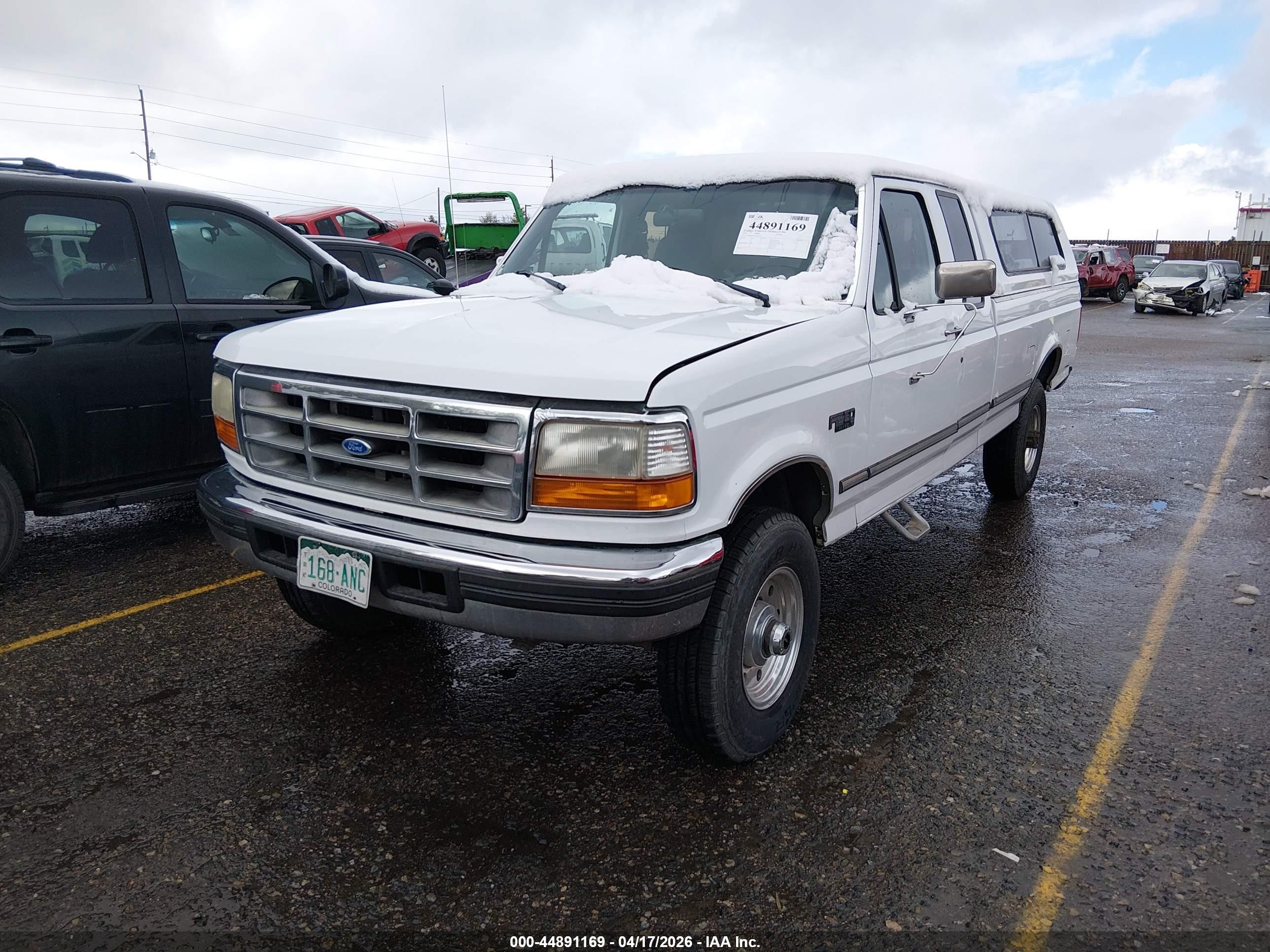 1997 Ford F-250 Xl White vin: 1FTHX26G5VEC30142