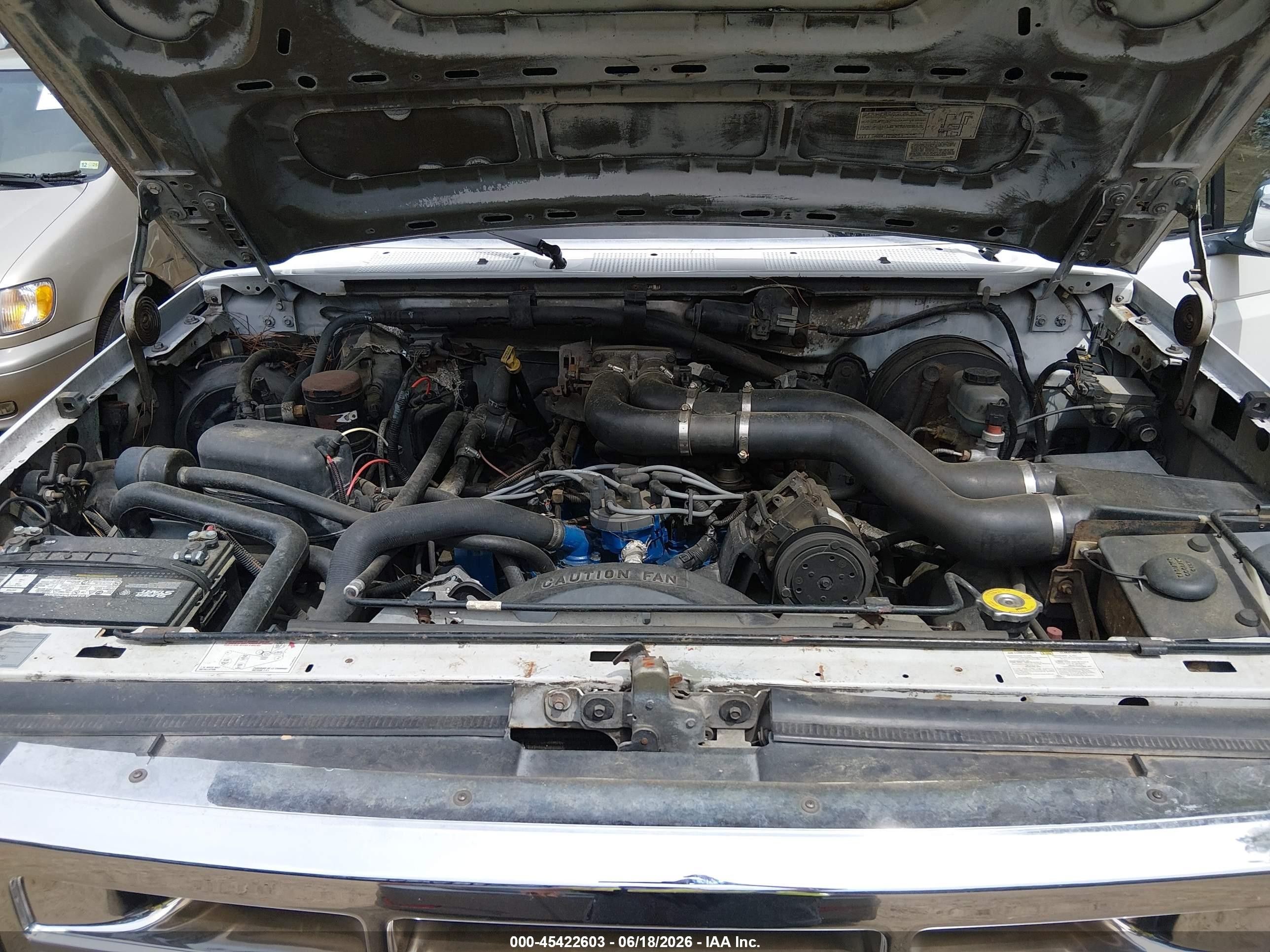 1997 Ford F-250 Xl White vin: 1FTHX26G7VEC40042