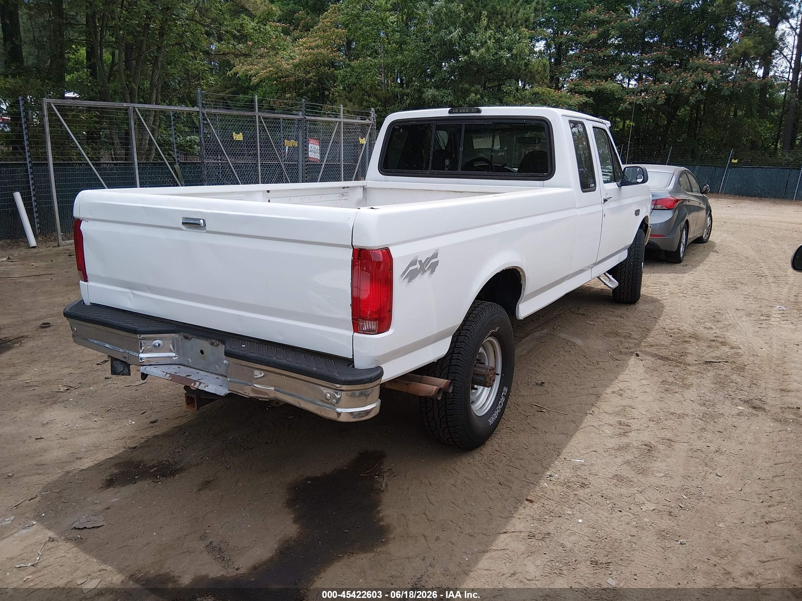 1997 Ford F-250 Xl White vin: 1FTHX26G7VEC40042