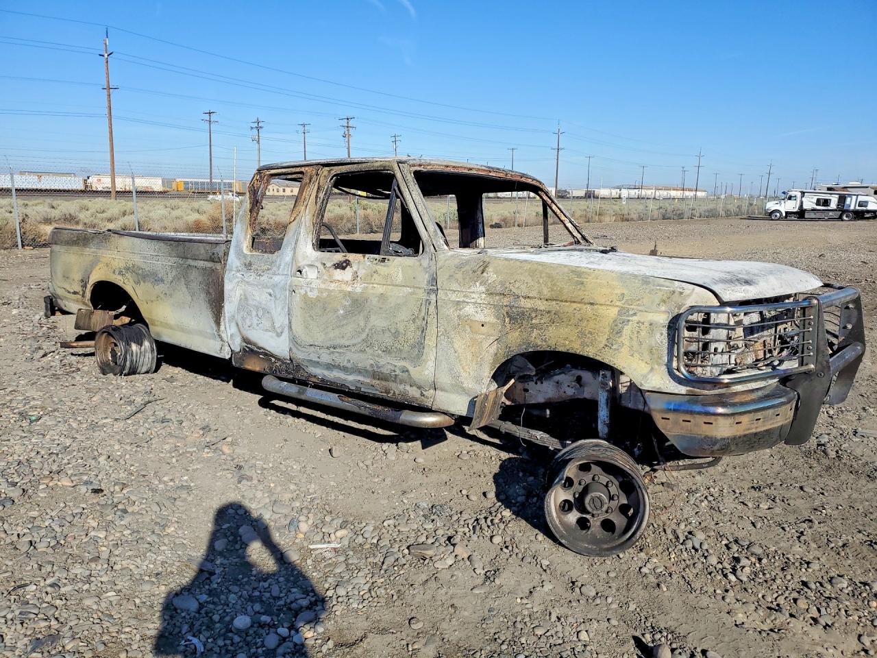 1996 Ford F250 Super Duty Пожар vin: 1FTHX26G9TEA45170