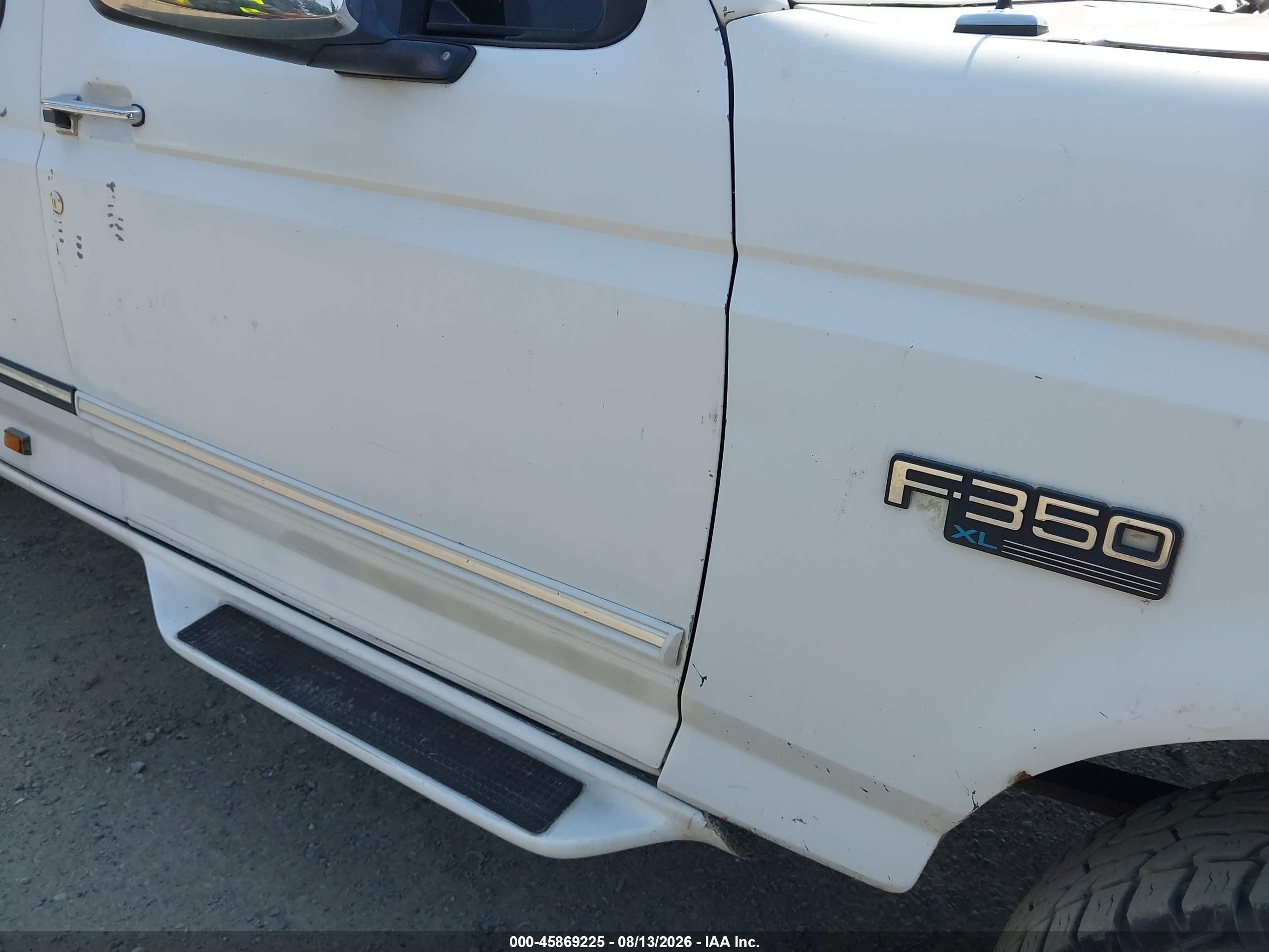 1995 Ford F250 Белый vin: 1FTHX26GXSKA39751