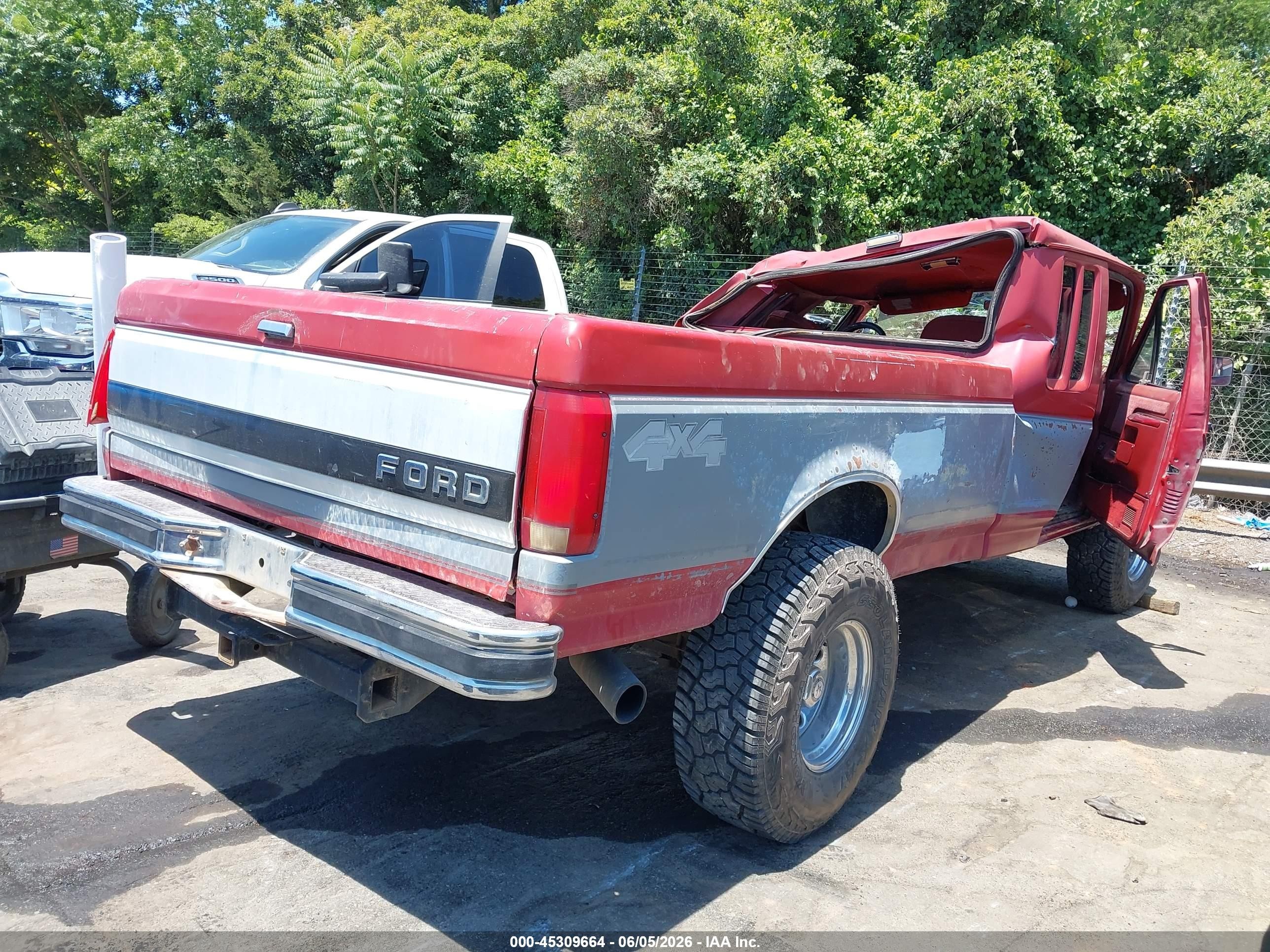 1991 Ford F250   Red vin: 1FTHX26H1MKA68051