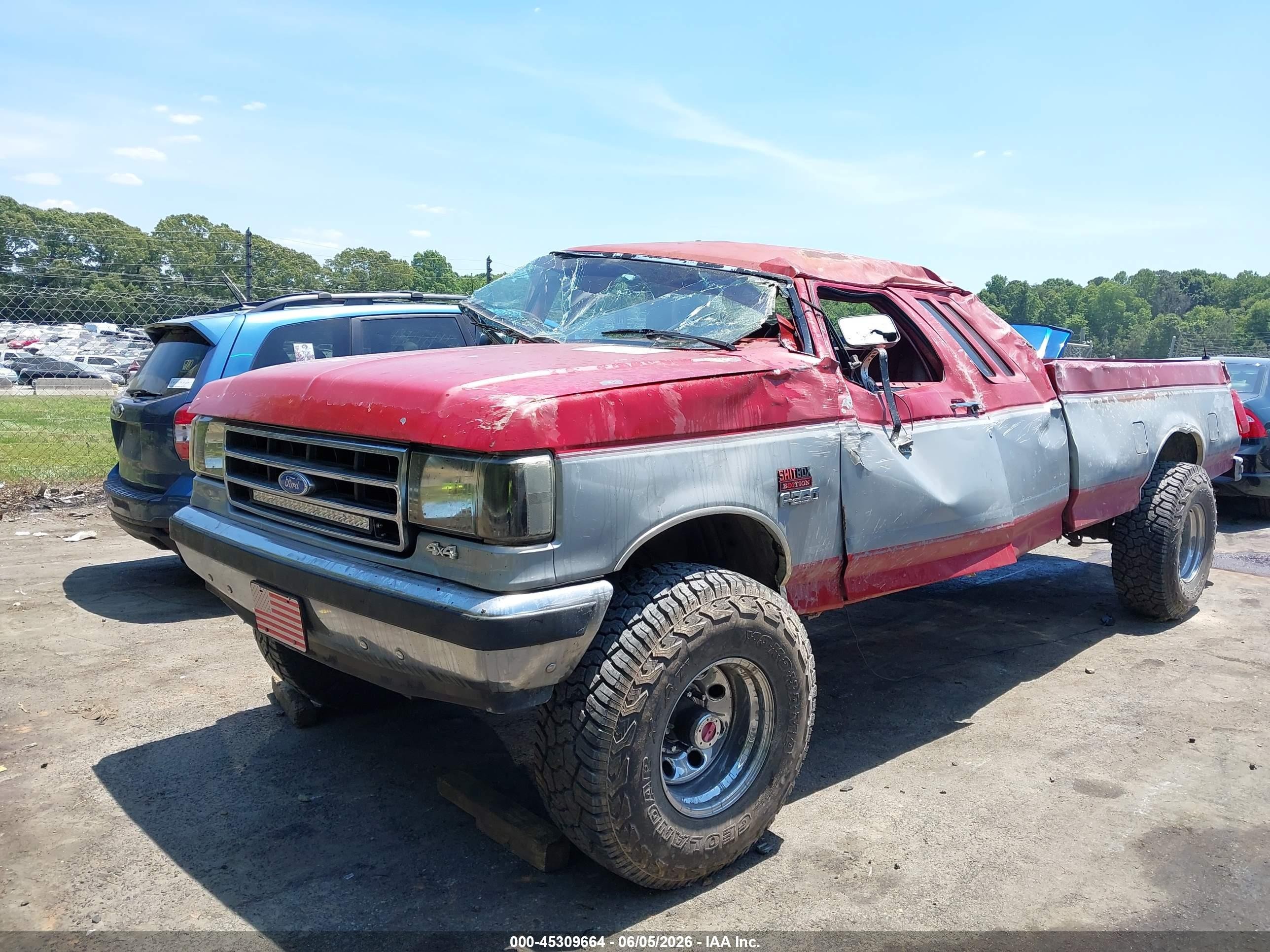 1991 Ford F250   Red vin: 1FTHX26H1MKA68051