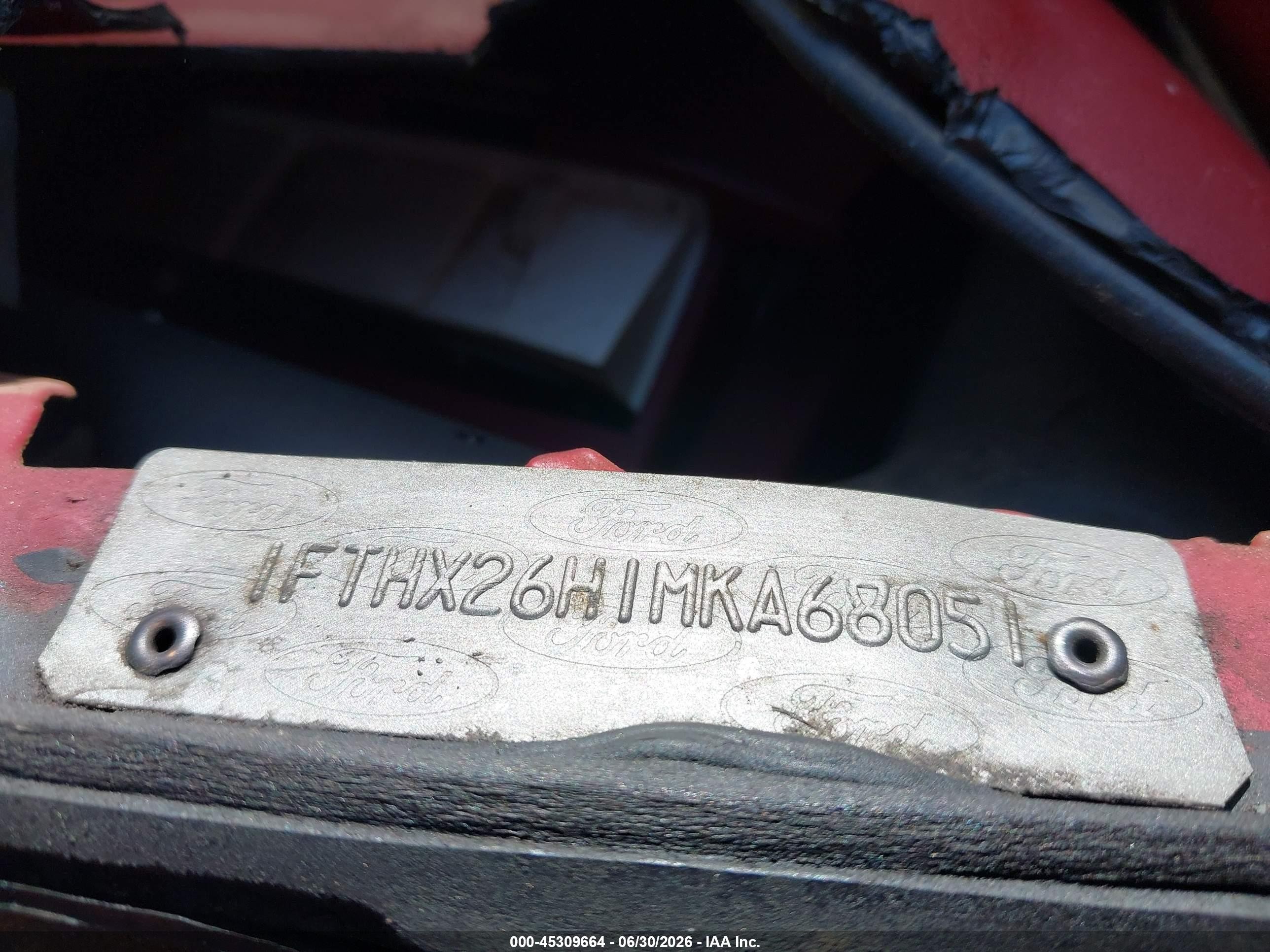 1991 Ford F250   Red vin: 1FTHX26H1MKA68051