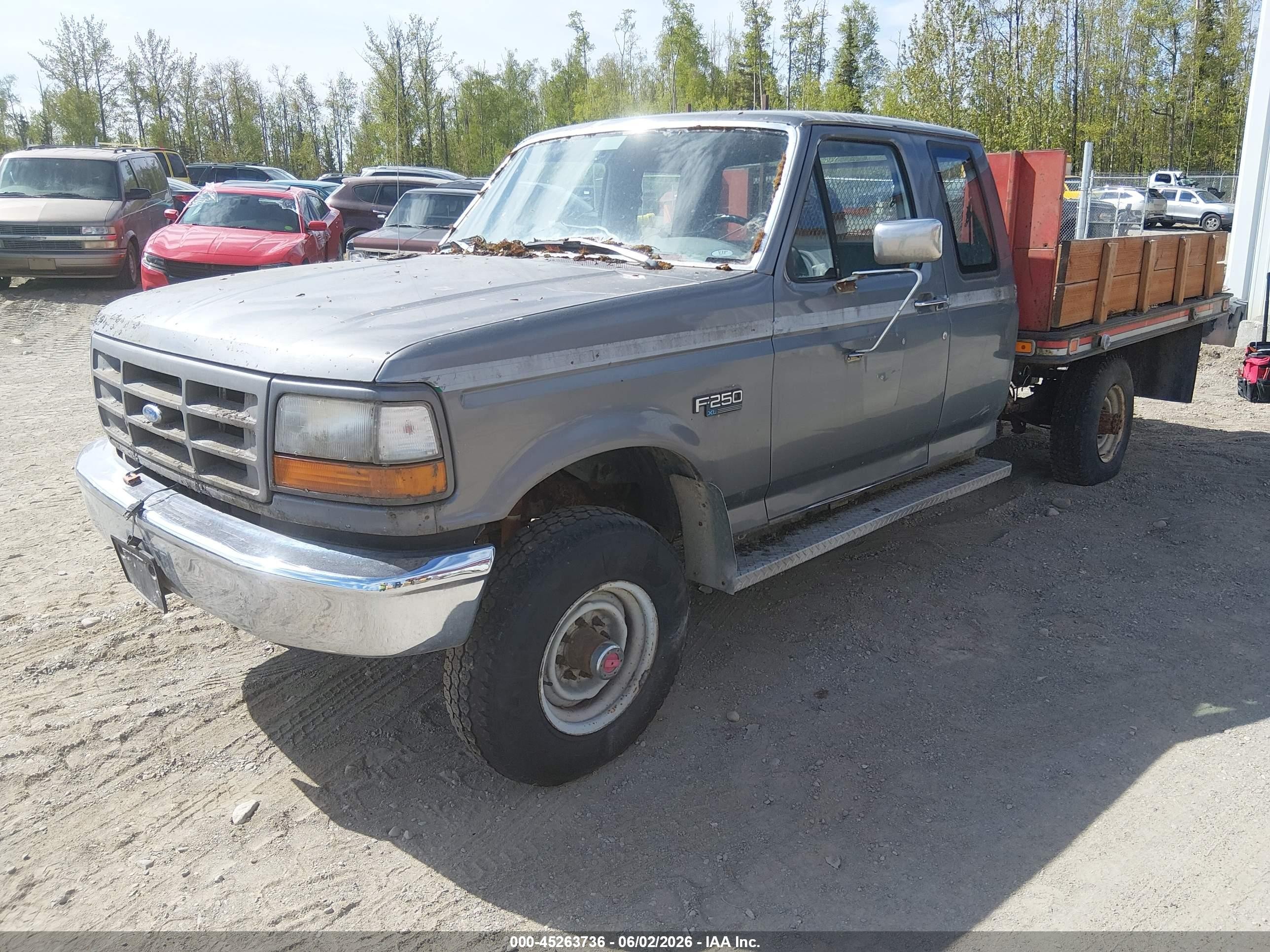 1994 Ford F250   Gray vin: 1FTHX26H1RKA90607
