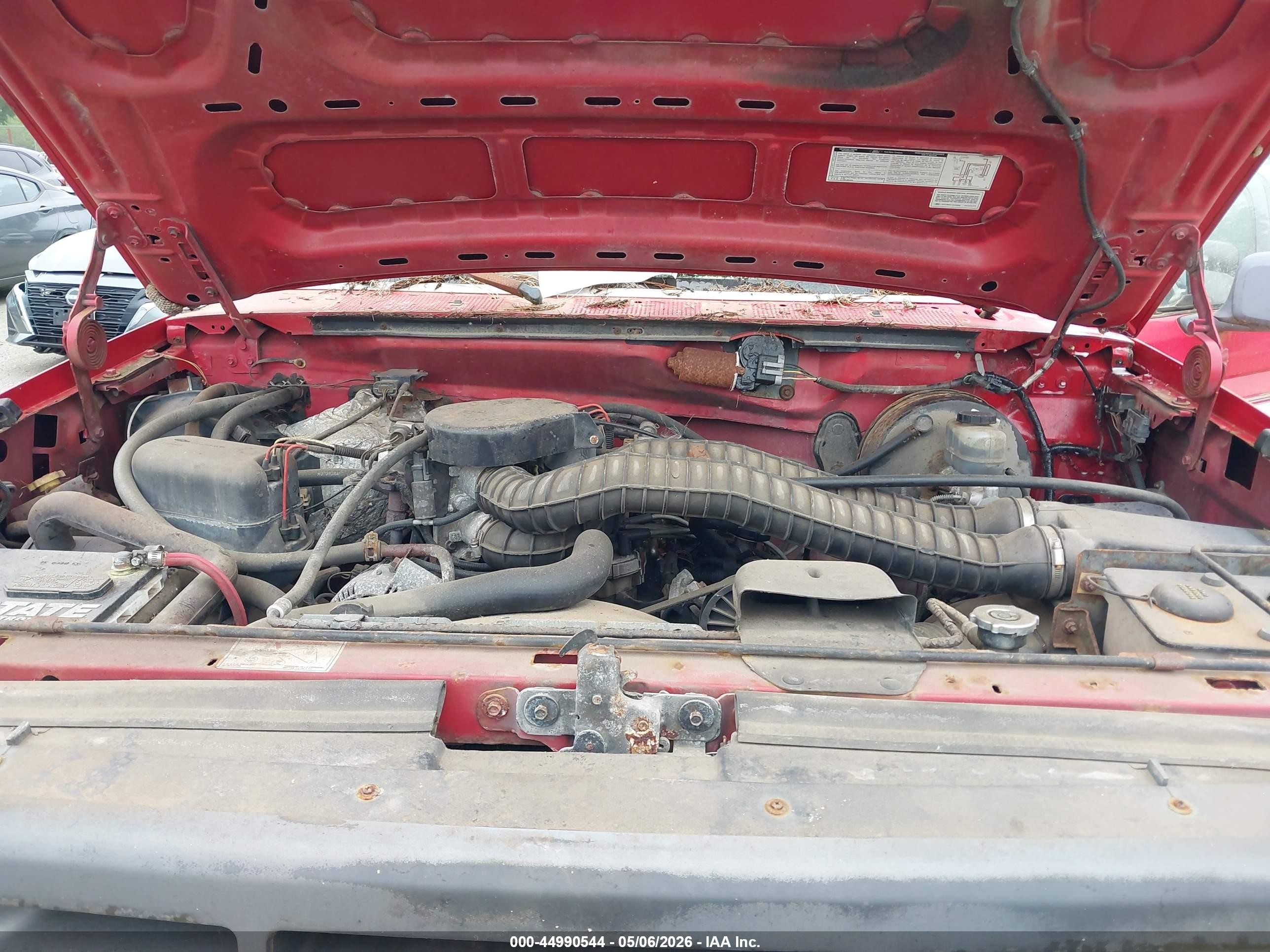 1996 Ford F250   Красный vin: 1FTHX26H6TEB36177
