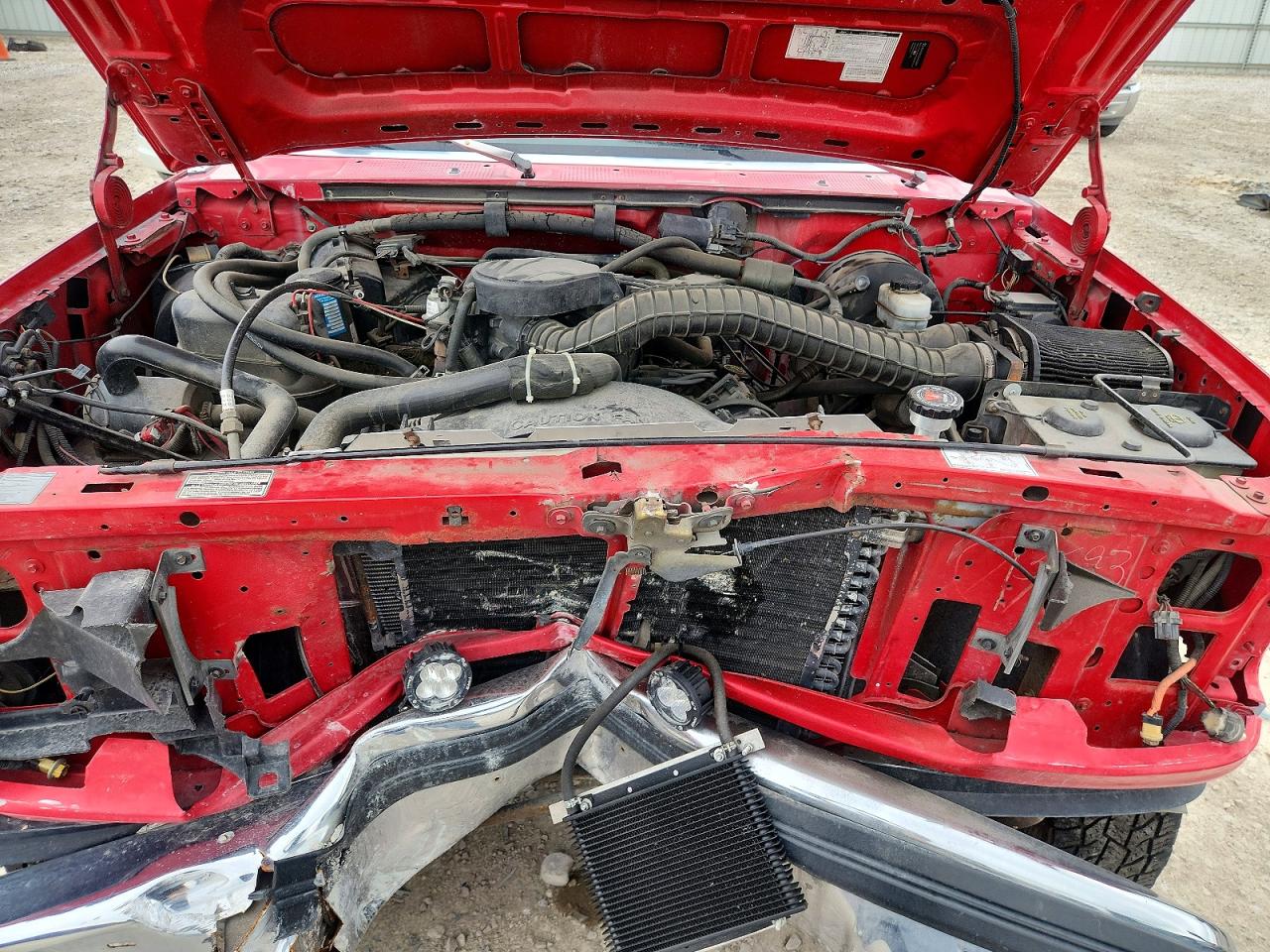 1993 Ford F250 Red vin: 1FTHX26H7PKB01249