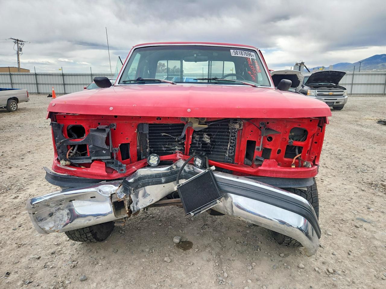 1993 Ford F250 Red vin: 1FTHX26H7PKB01249